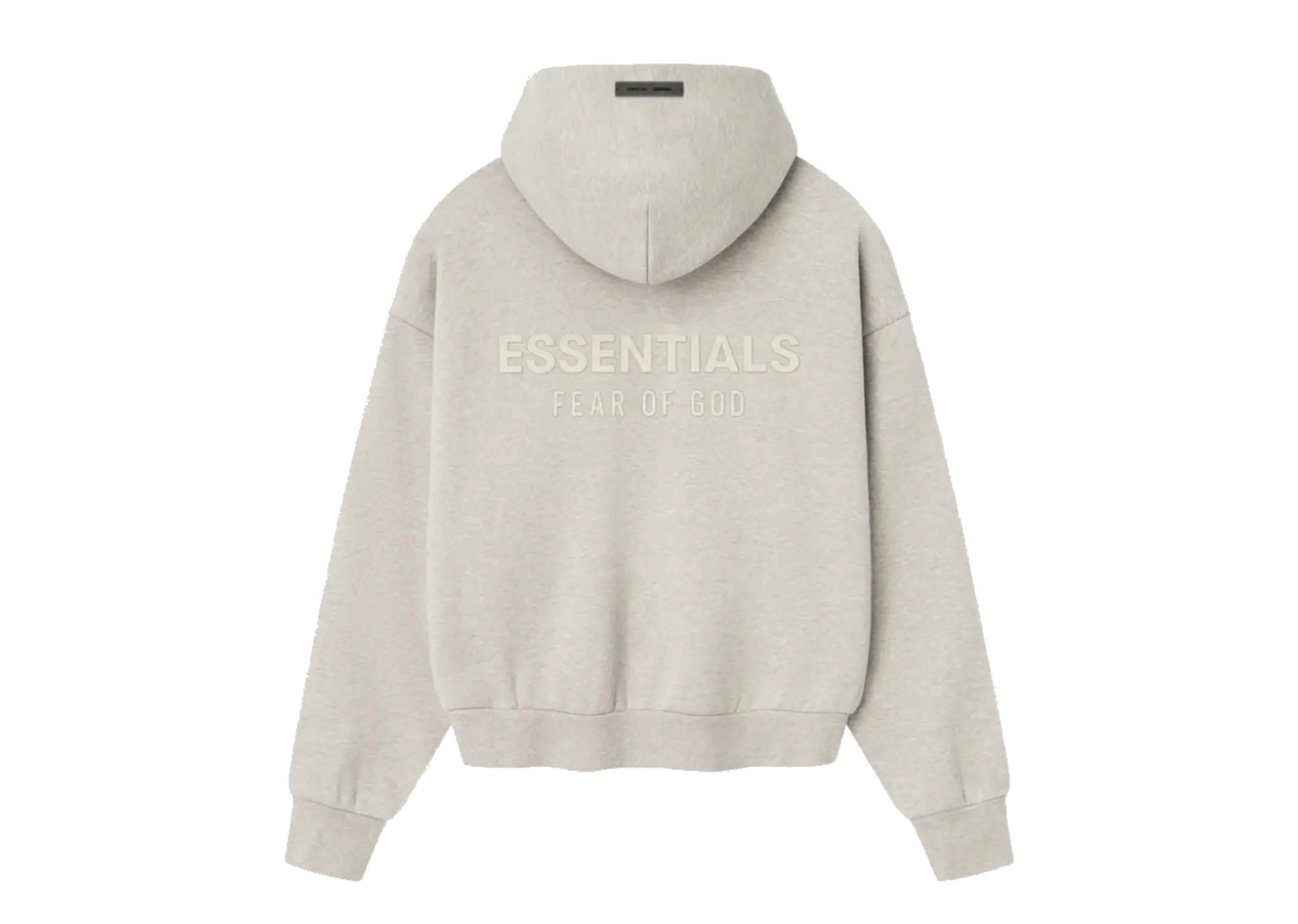 Fear of God Essentials Classic Fit Fleece Hoodie Heather Stone - photo 2