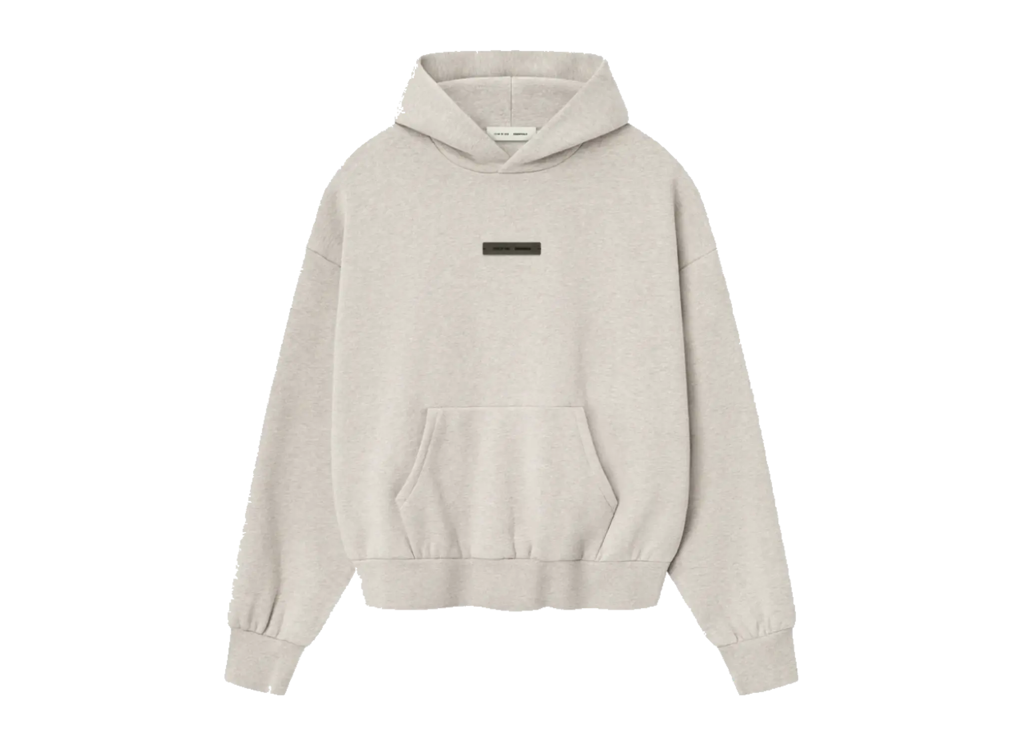 Fear of God Essentials Classic Fit Fleece Hoodie Heather Stone