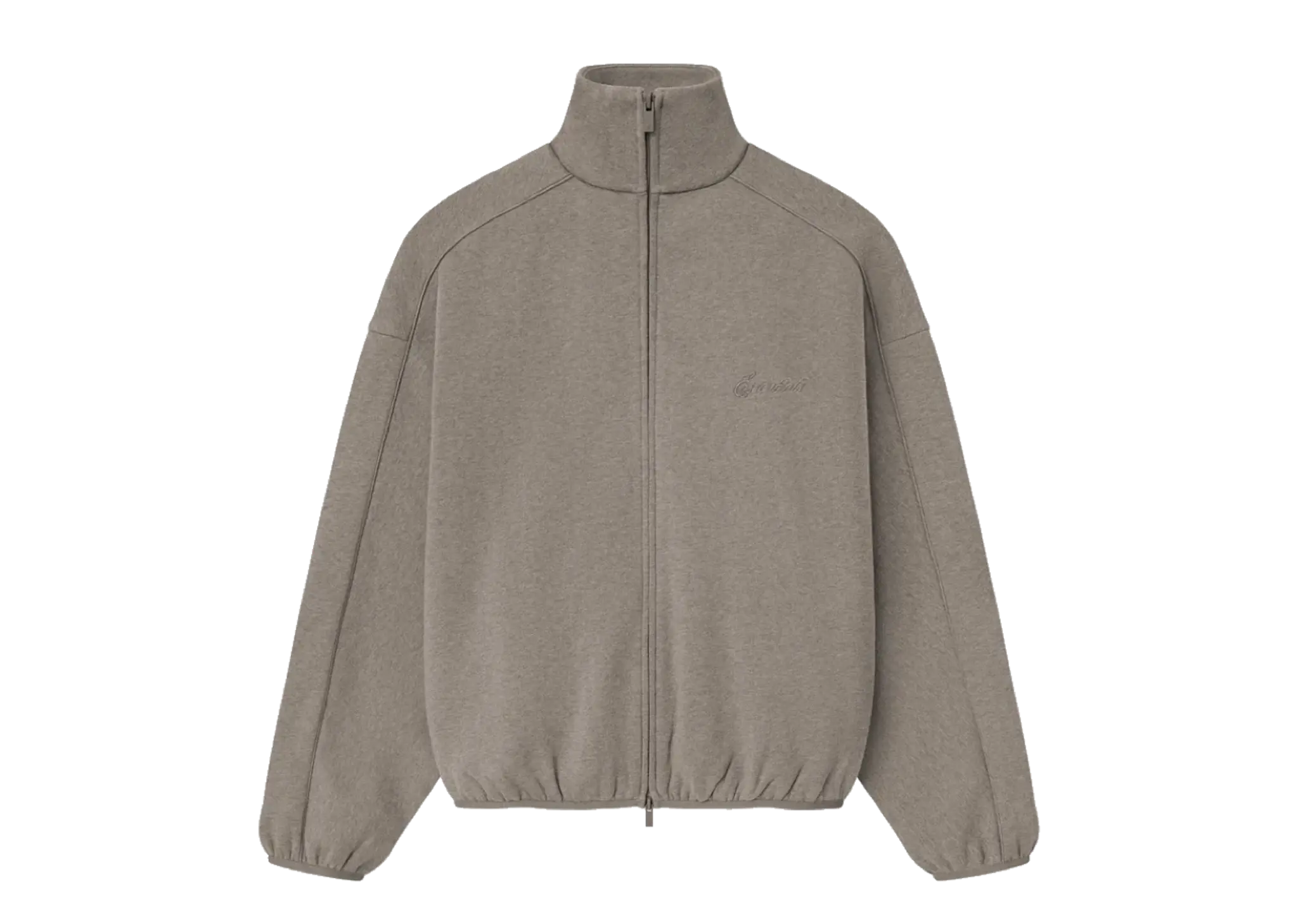 Fear of God Essentials Modern Fit Fleece Track Jacket Homestead Heather