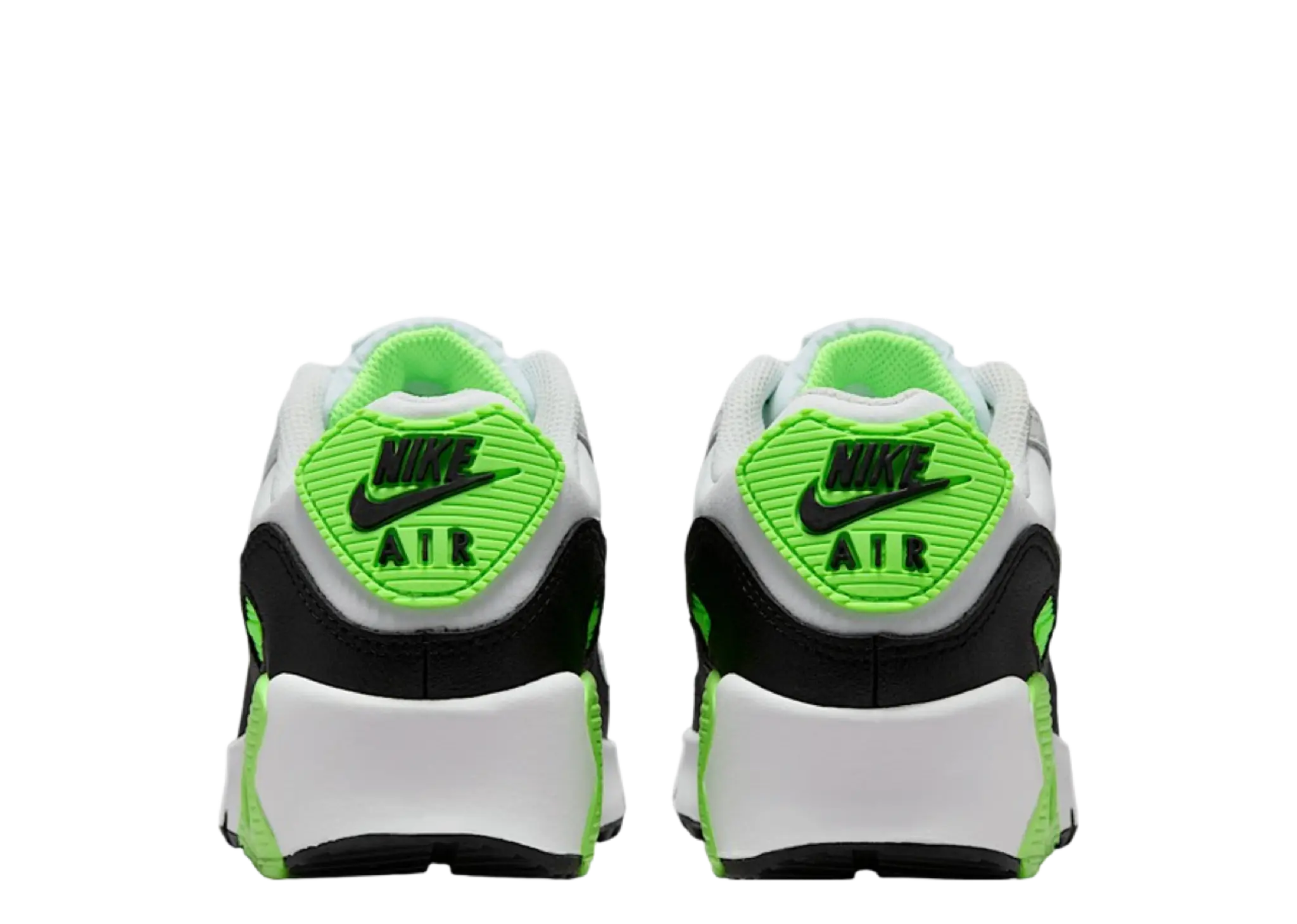 Nike Air Max 90 LTR White Photon Dust Lime Blast Light Smoke Grey (Grade School) - photo 3