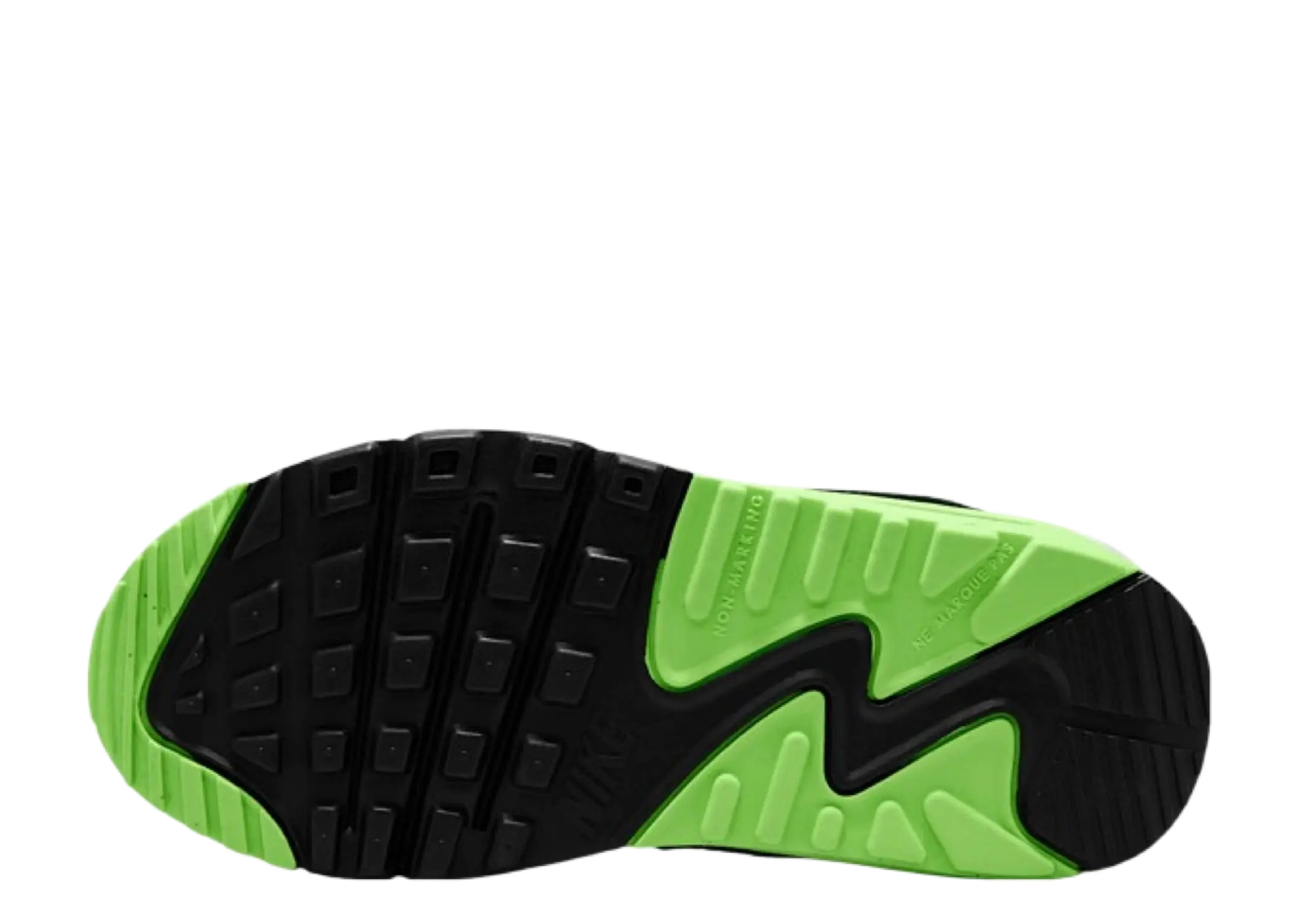 Nike Air Max 90 LTR White Photon Dust Lime Blast Light Smoke Grey (Grade School) - photo 4