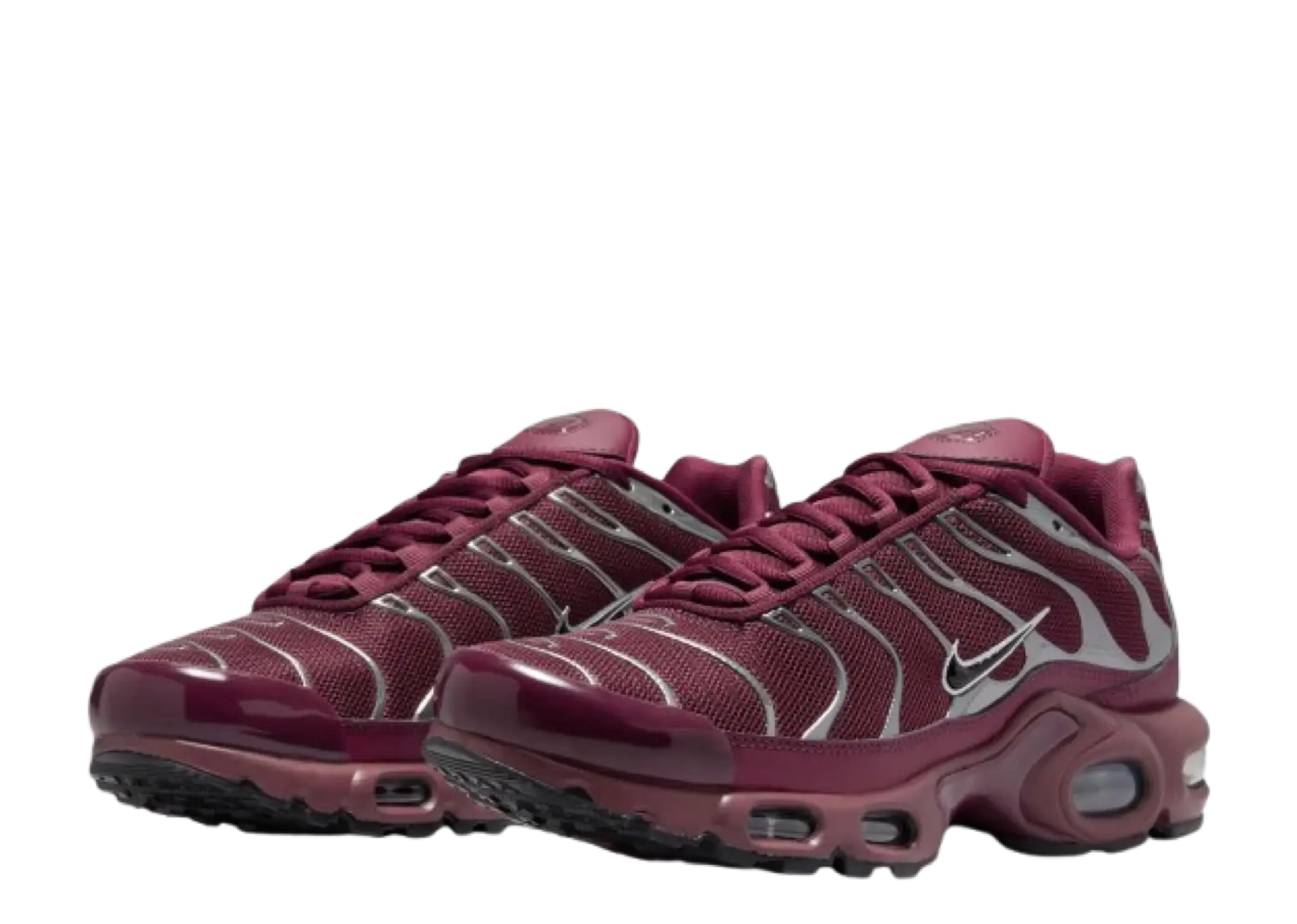 Nike Air Max Plus SE Night Maroon Metallic Silver (Women's) - photo 2