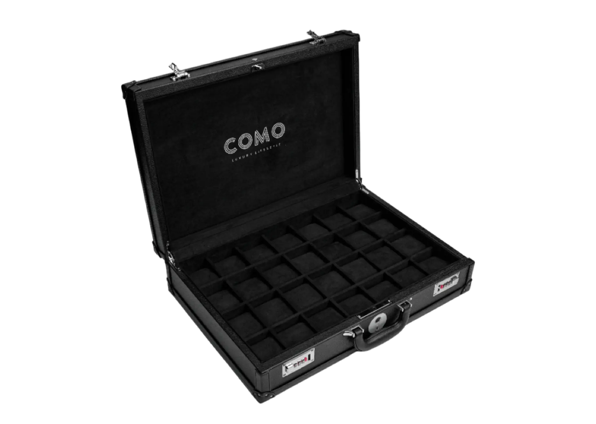 Como Watch Box 28 Leather Black Edition - photo 3
