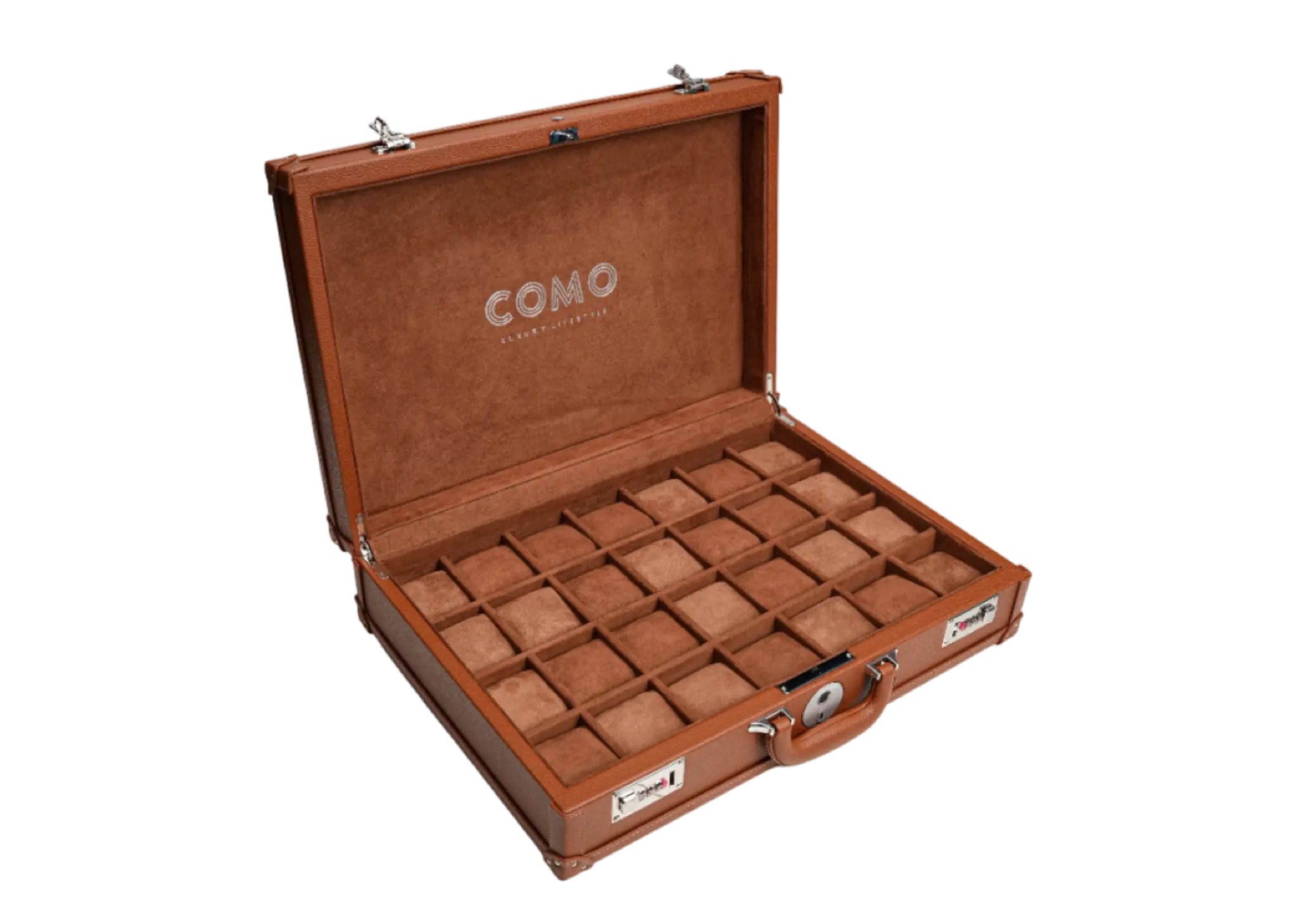 Como Watch Box 28 Leather Brown Edition - photo 3