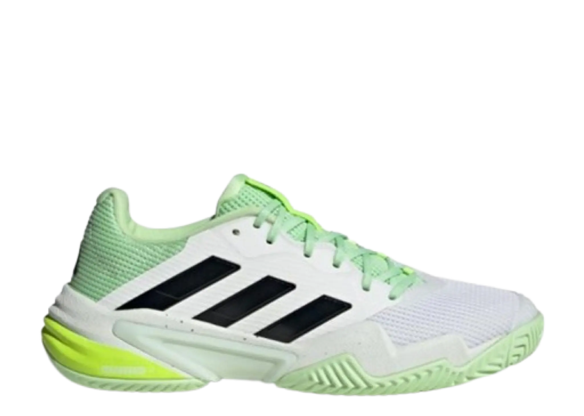 Adidas Barricade 13 Cloud White Core Black Semi Green Spark