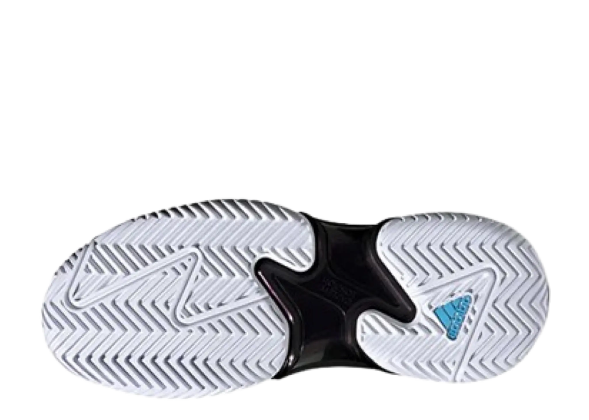 Adidas Barricade Cloud White Silver Metallic Bright Cyan (Women's) - photo 4