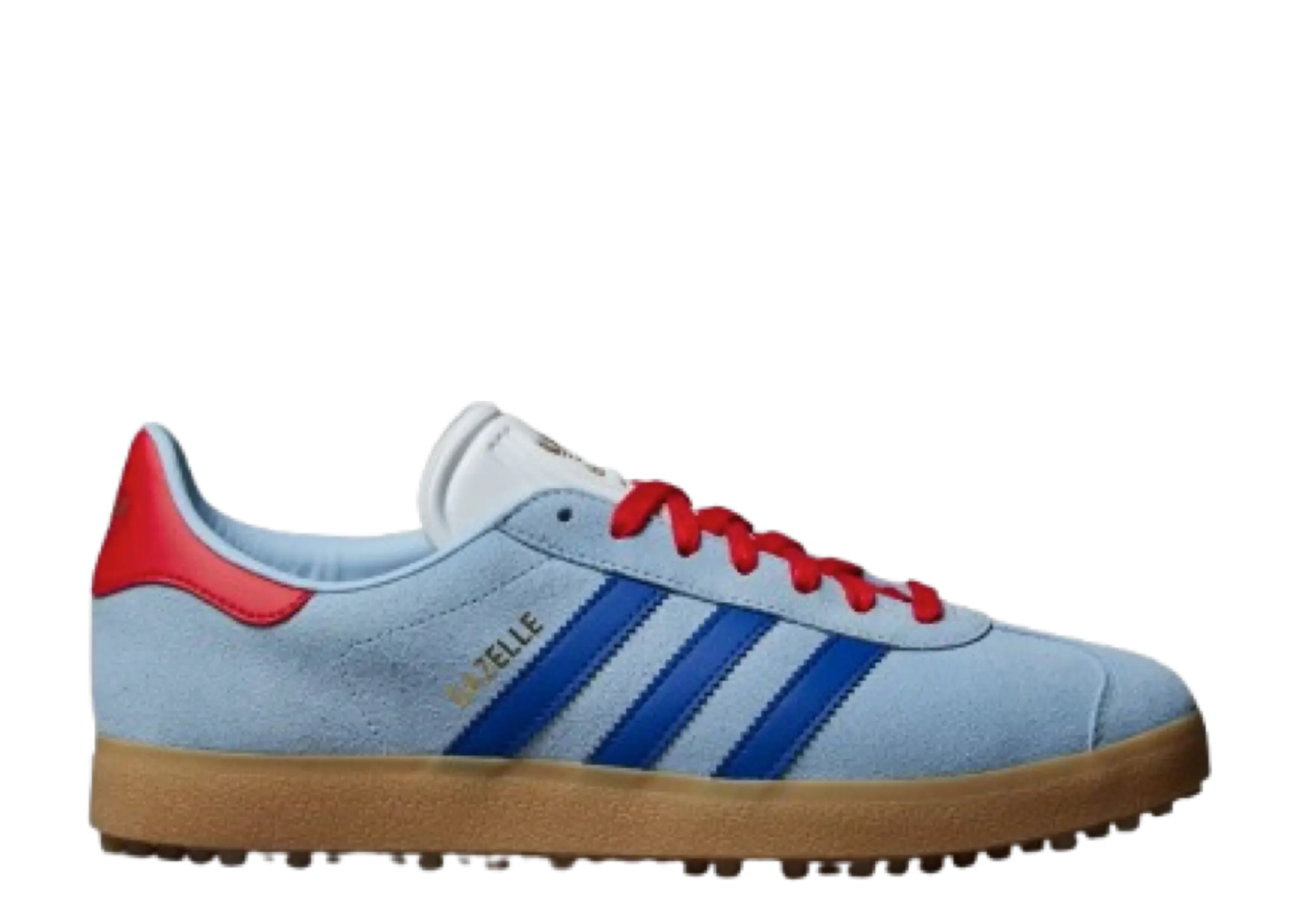 Adidas Gazelle Spikeless Golf Clear Sky Royal Better Scarlet