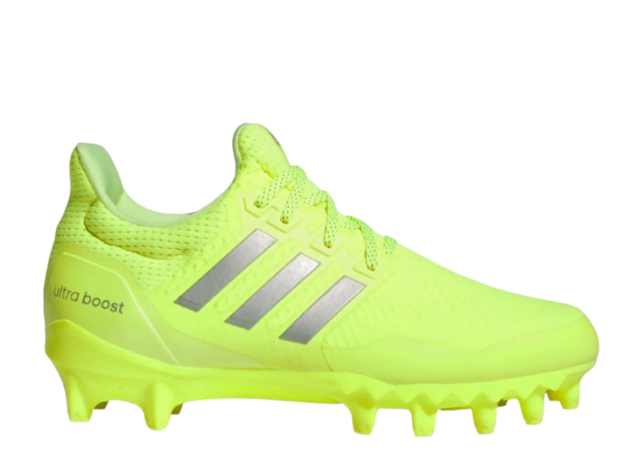 Adidas Ultra Boost Football Cleats Solar Yellow Silver Metallic