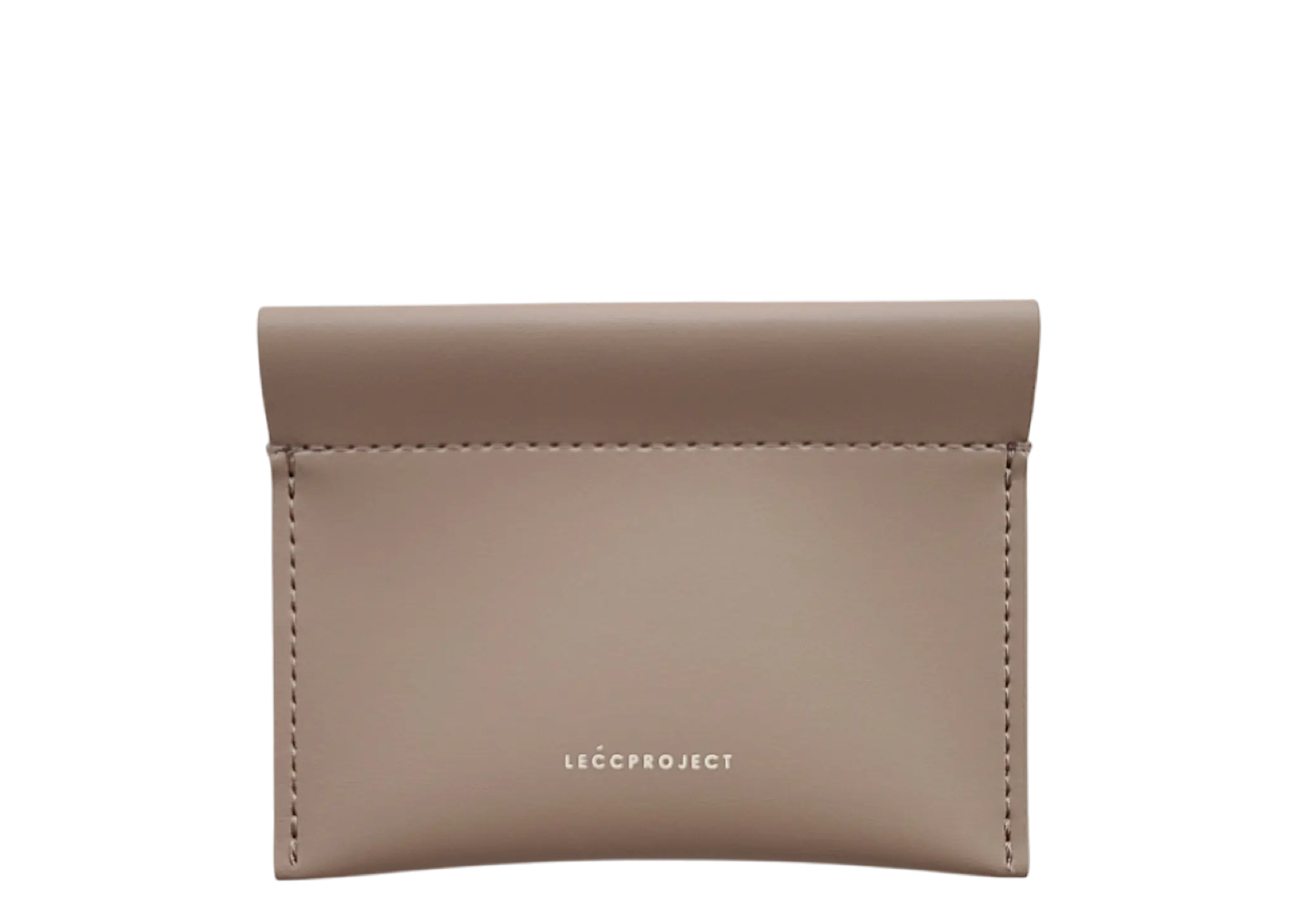 Lecc Project Log Top Pouch Medium Taupe