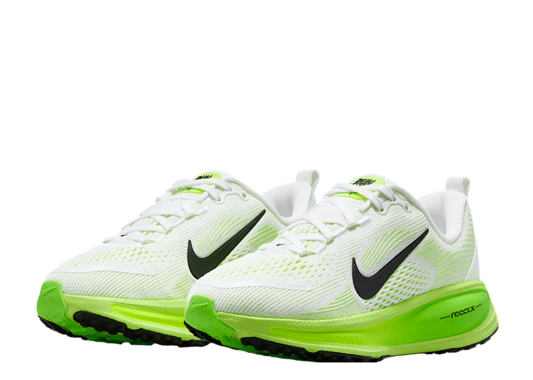 Nike Vomero 18 White Electric Green Volt Black (Grade School) - photo 2