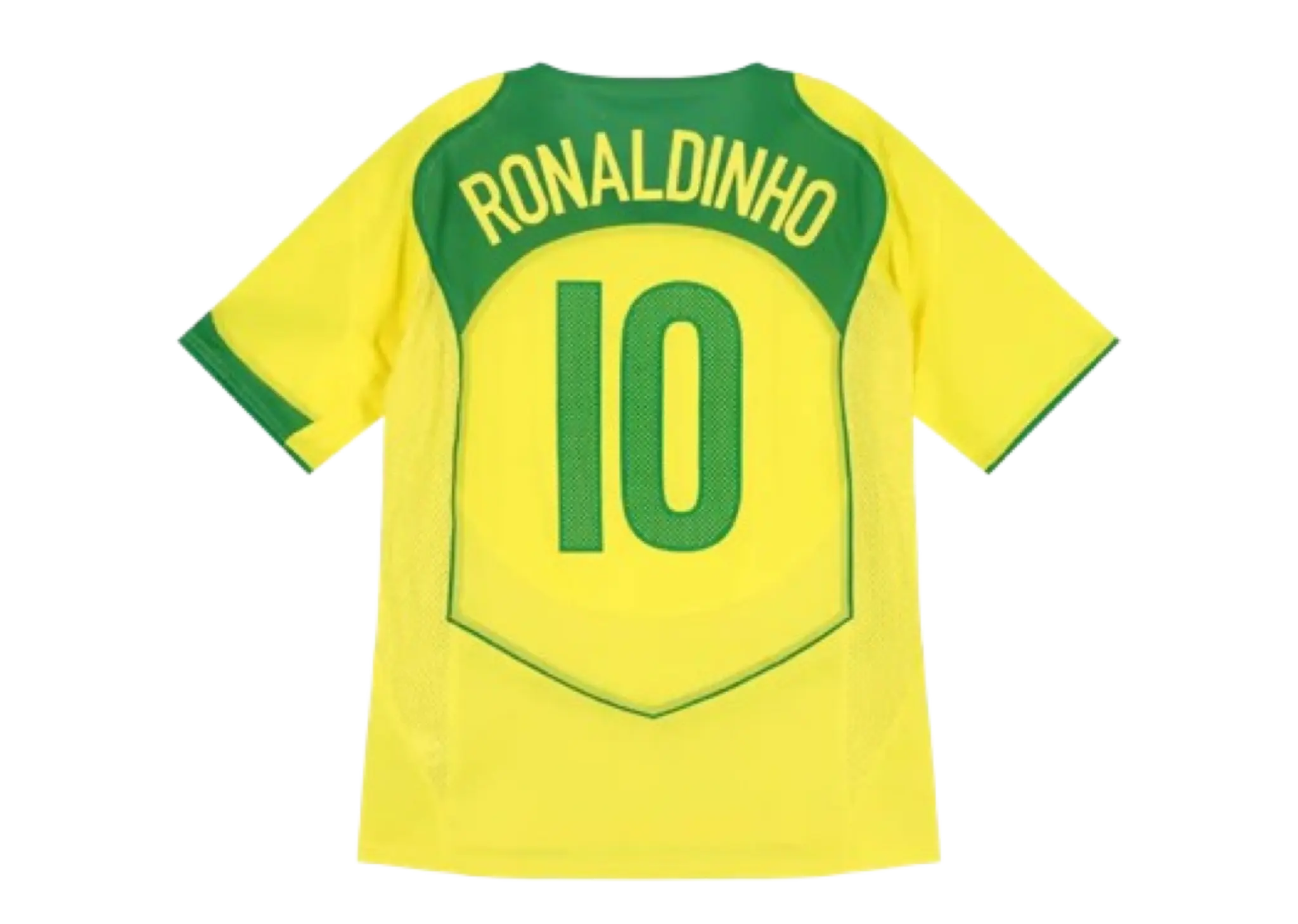 Nike Total 90 Brazil Ronaldinho 2004 Reissue Jersey Opti Yellow Apple Green - photo 2