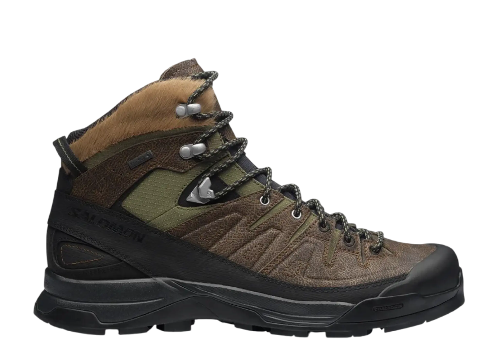 Salomon X-ALP Mid Distressed Leather GTX Dark Earth Black