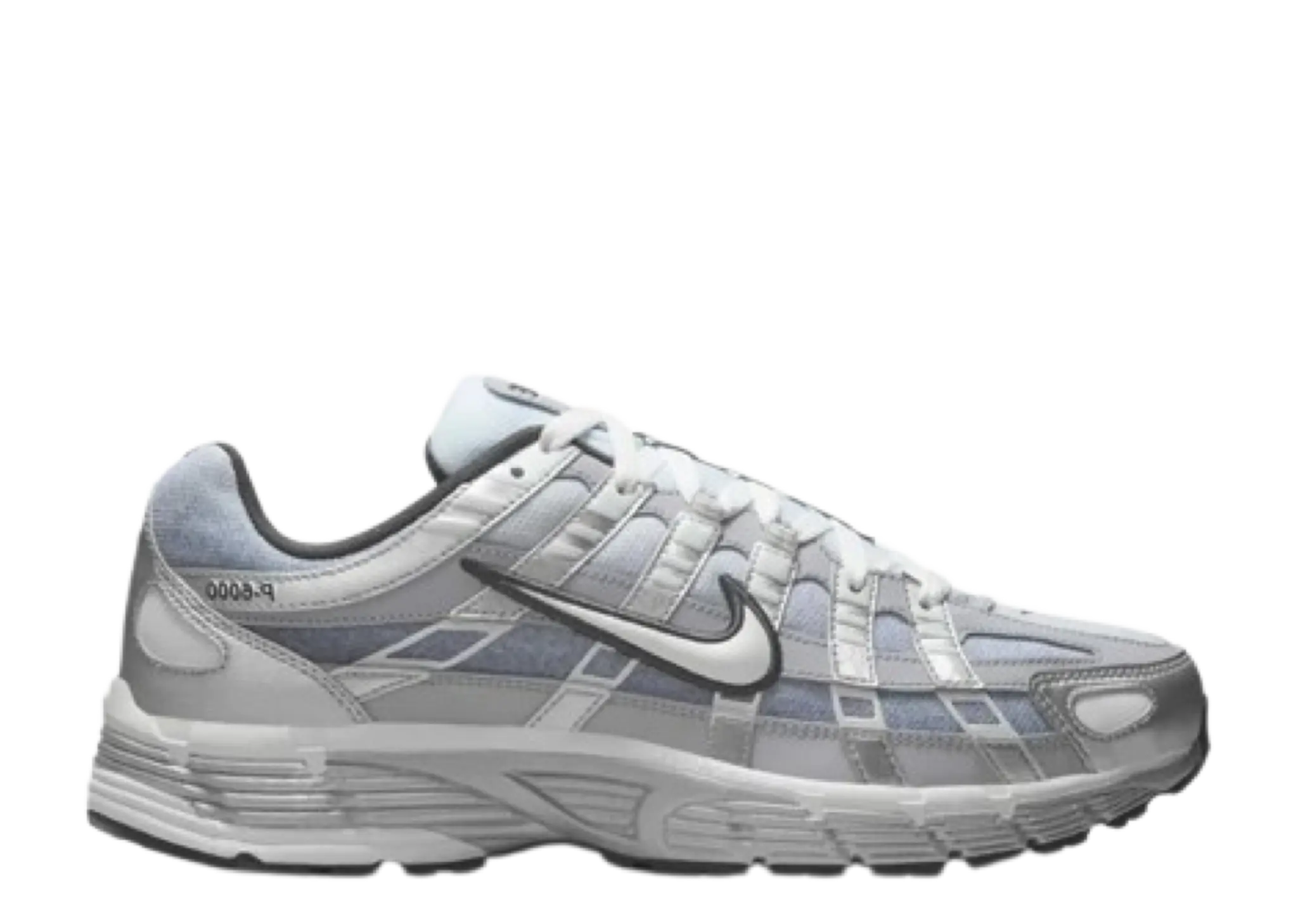 Nike P-6000 Metallic Silver Summit White Wolf Grey