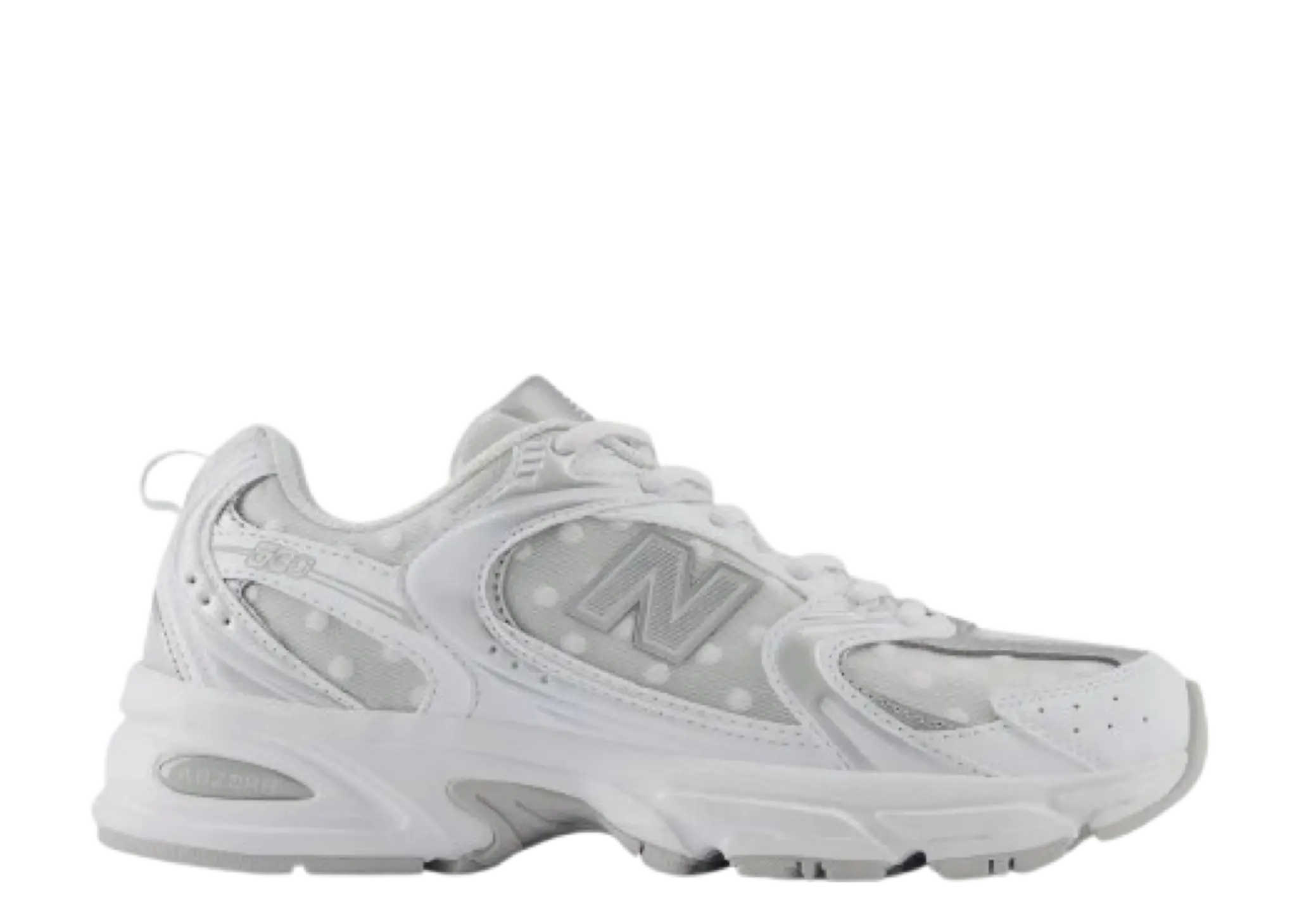New Balance 530 Silver Metallic Polka Dots