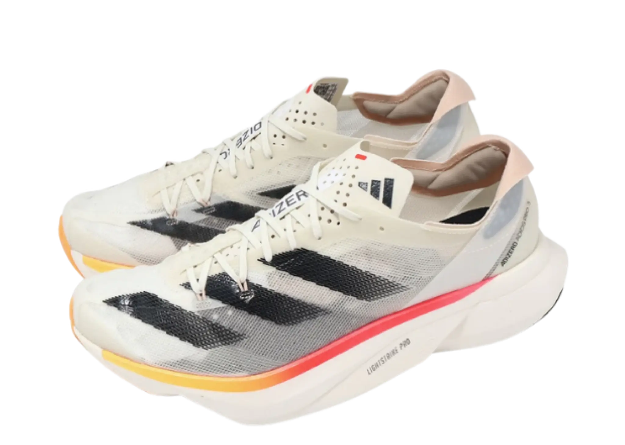 Adidas Adizero Adios Pro 3 Ivory Core Black Crystal Sand - photo 2