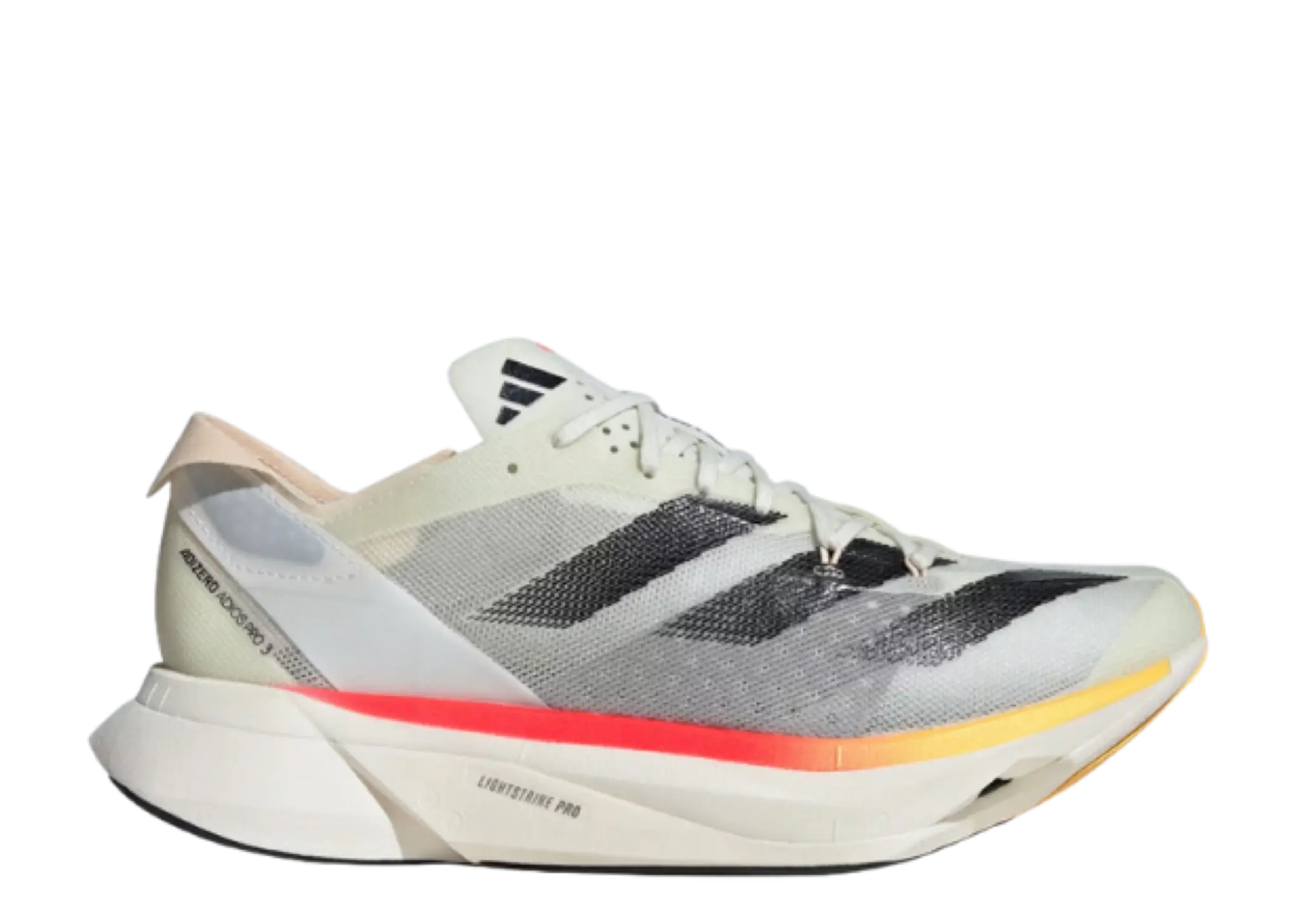 Adidas Adizero Adios Pro 3 Ivory Core Black Crystal Sand