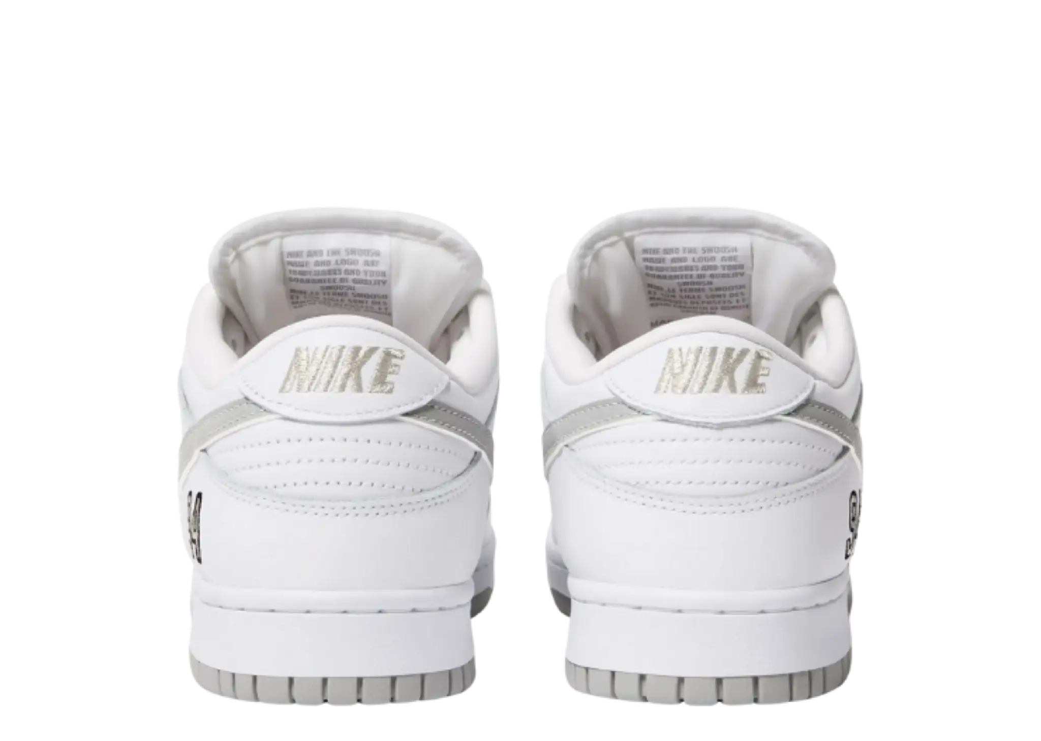 Nike SB Dunk Low Supreme 94 White Metallic Silver - photo 3