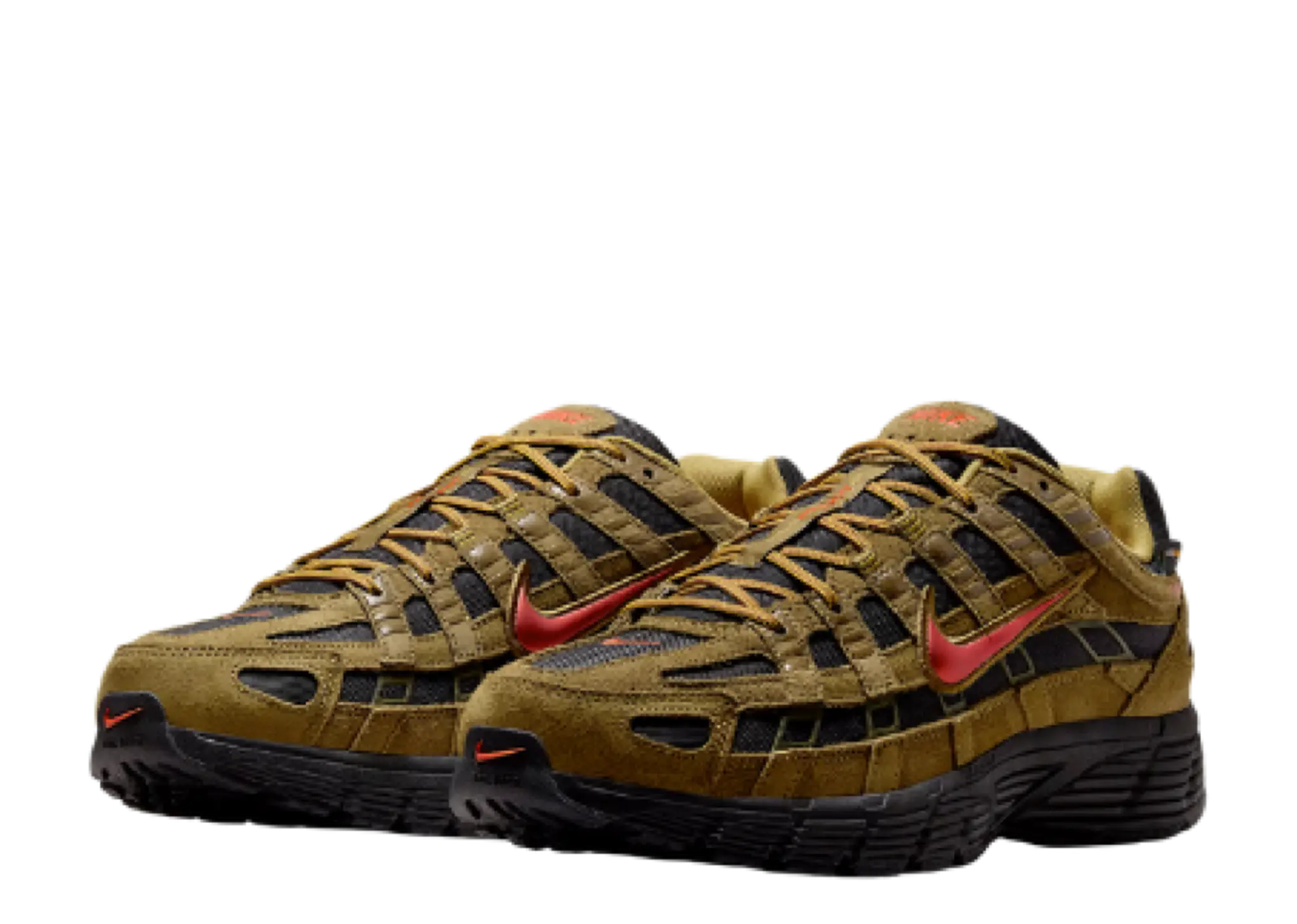 Nike P-6000 Premium Cordura Olive Flak Black Picante Red - photo 2