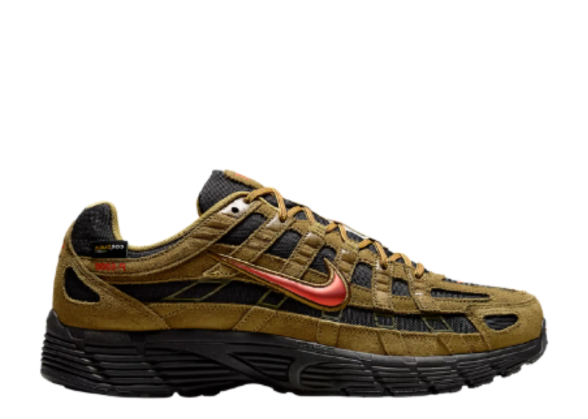 Nike P-6000 Premium Cordura Olive Flak Black Picante Red