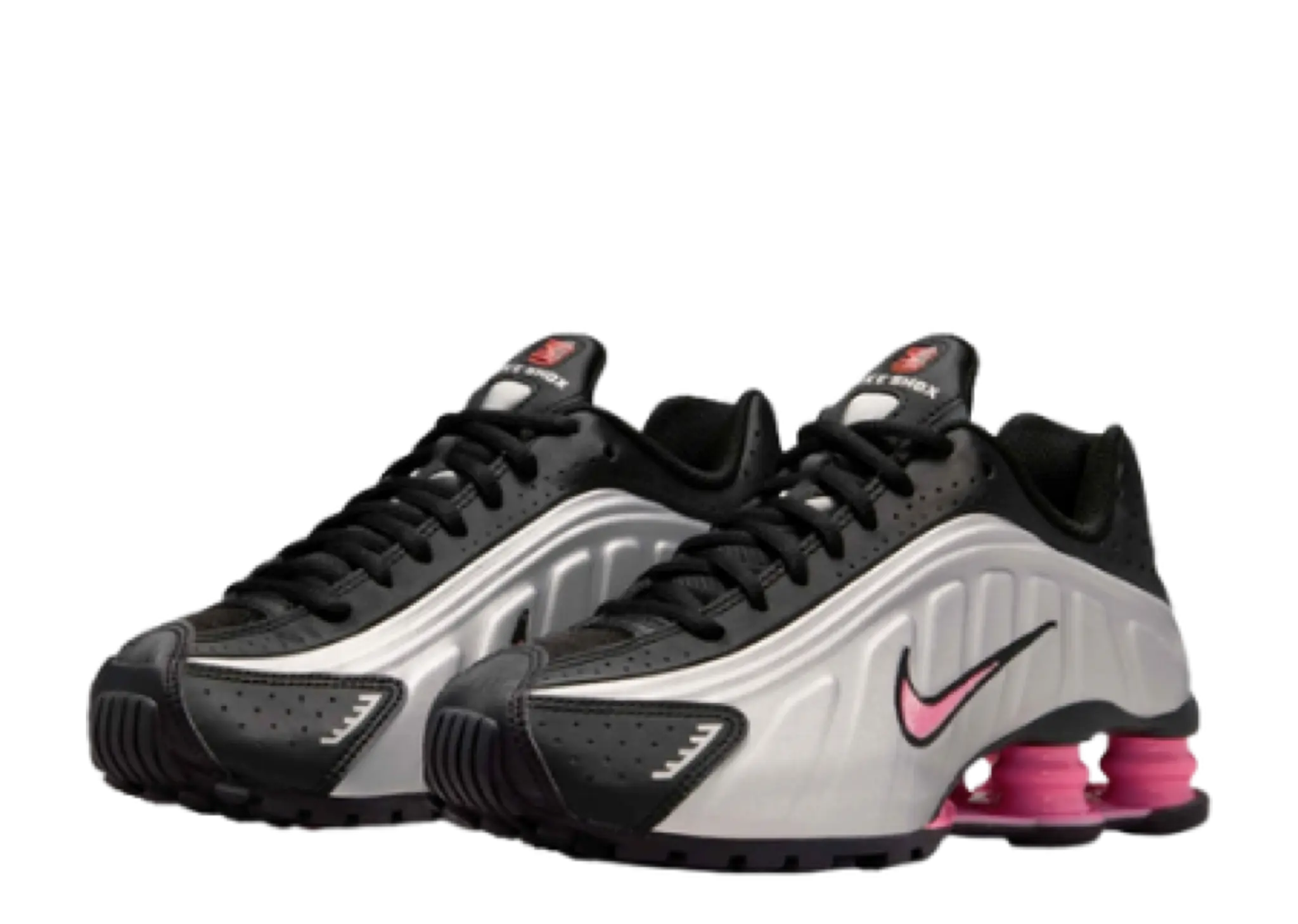 Nike Shox R4 Black Metallic Silver Pinksicle (Grade School) - photo 2