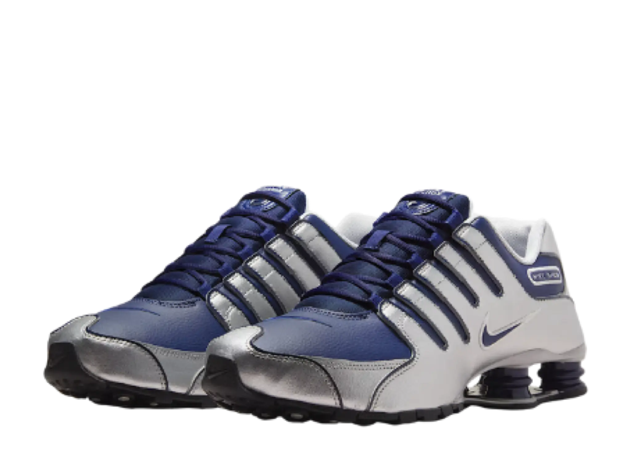 Nike Shox NZ Midnight Navy Metallic Silver - photo 2