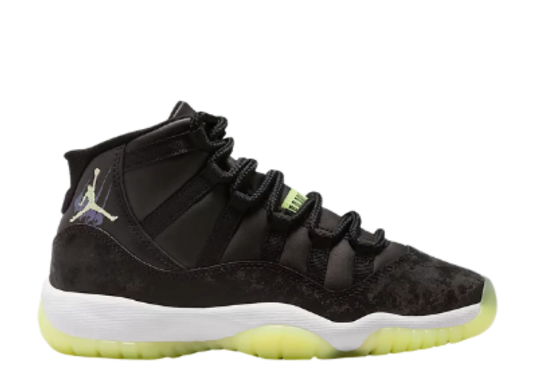 Air Jordan 11 Retro Black Barely Volt (Grade School)
