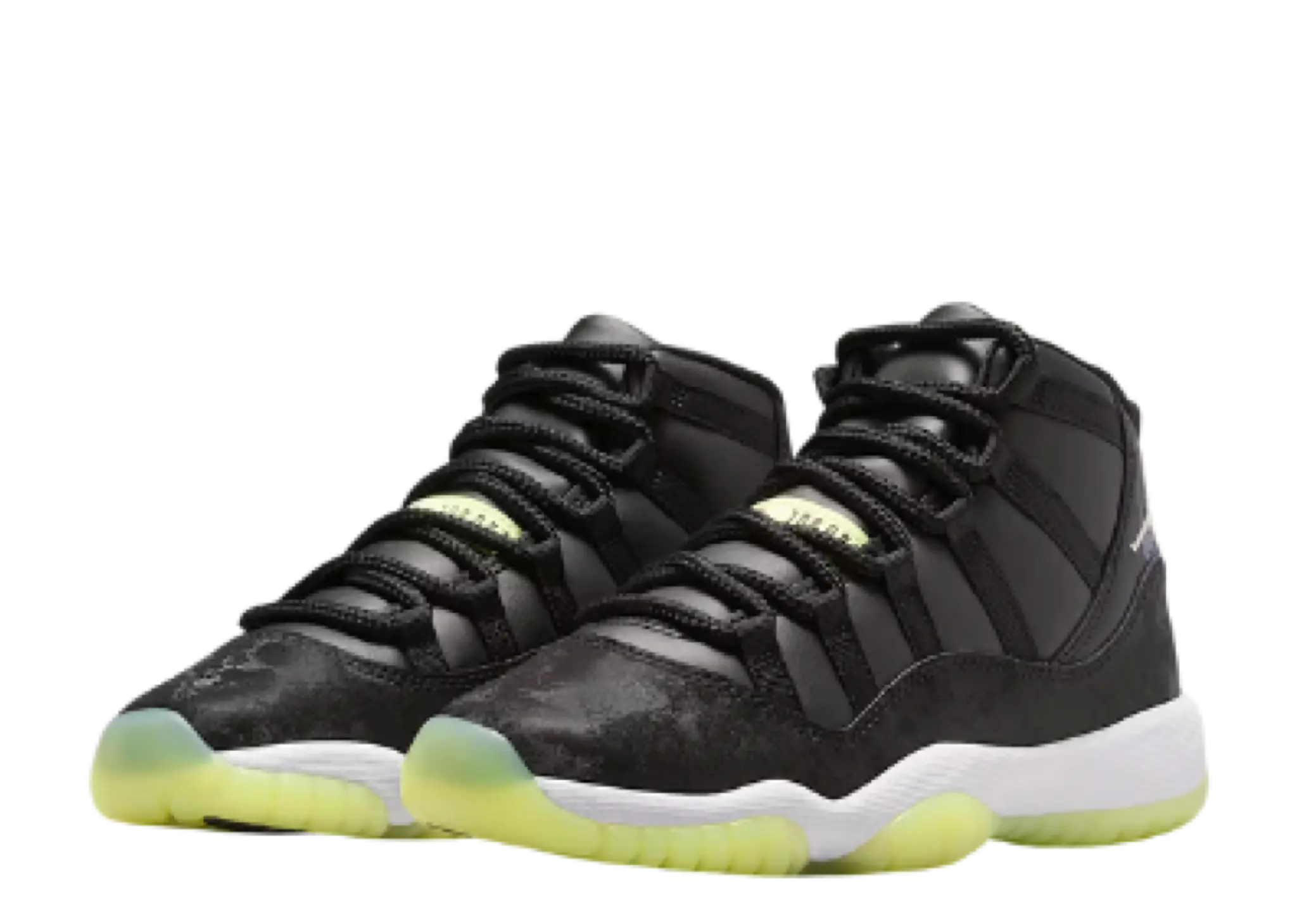 Air Jordan 11 Retro Black Barely Volt (Grade School) - photo 2
