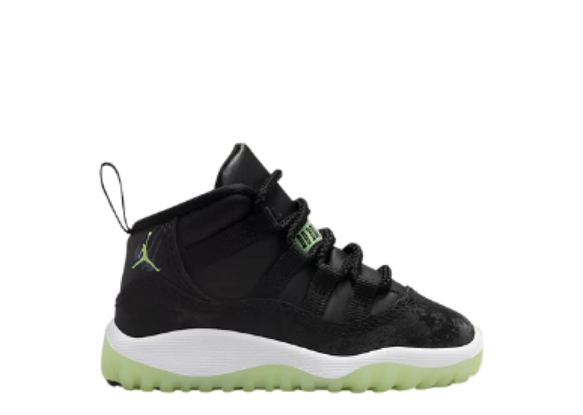 Air Jordan 11 Retro Black Barely Volt (Toddler)