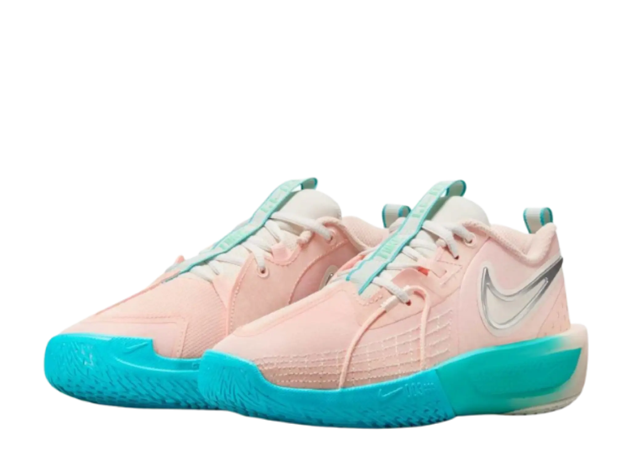 Nike Air Zoom GT Cut 3 Washed Coral Dusty Cactus Metallic Silver Chalk (Grade Sc - photo 2