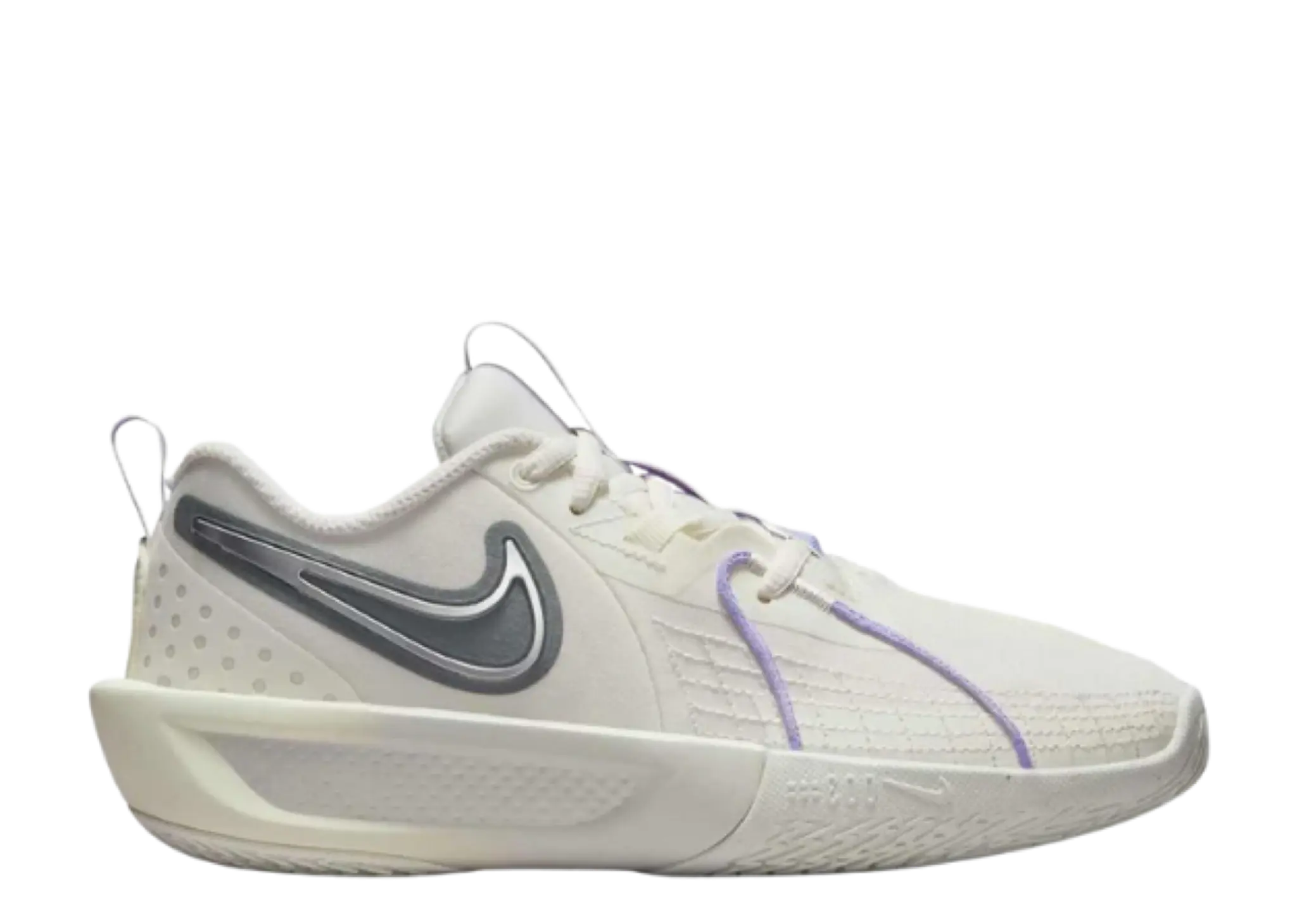 Nike Air Zoom GT Cut 3 Sail Light Bone Metallic Silver Smoke Grey (Grade School)