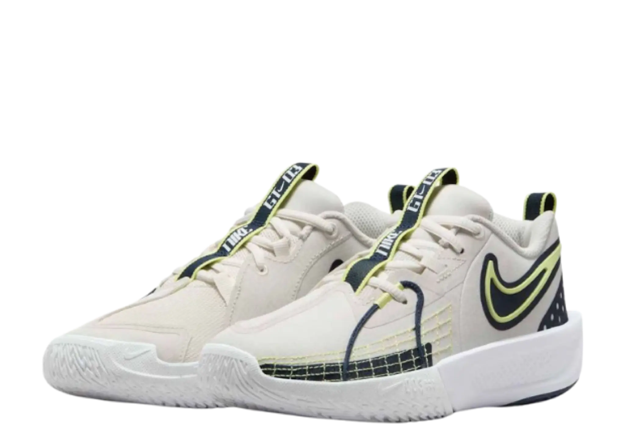 Nike Air Zoom GT Cut 3 Phantom Obsidian White Light Lemon Twist (Grade School) - photo 2