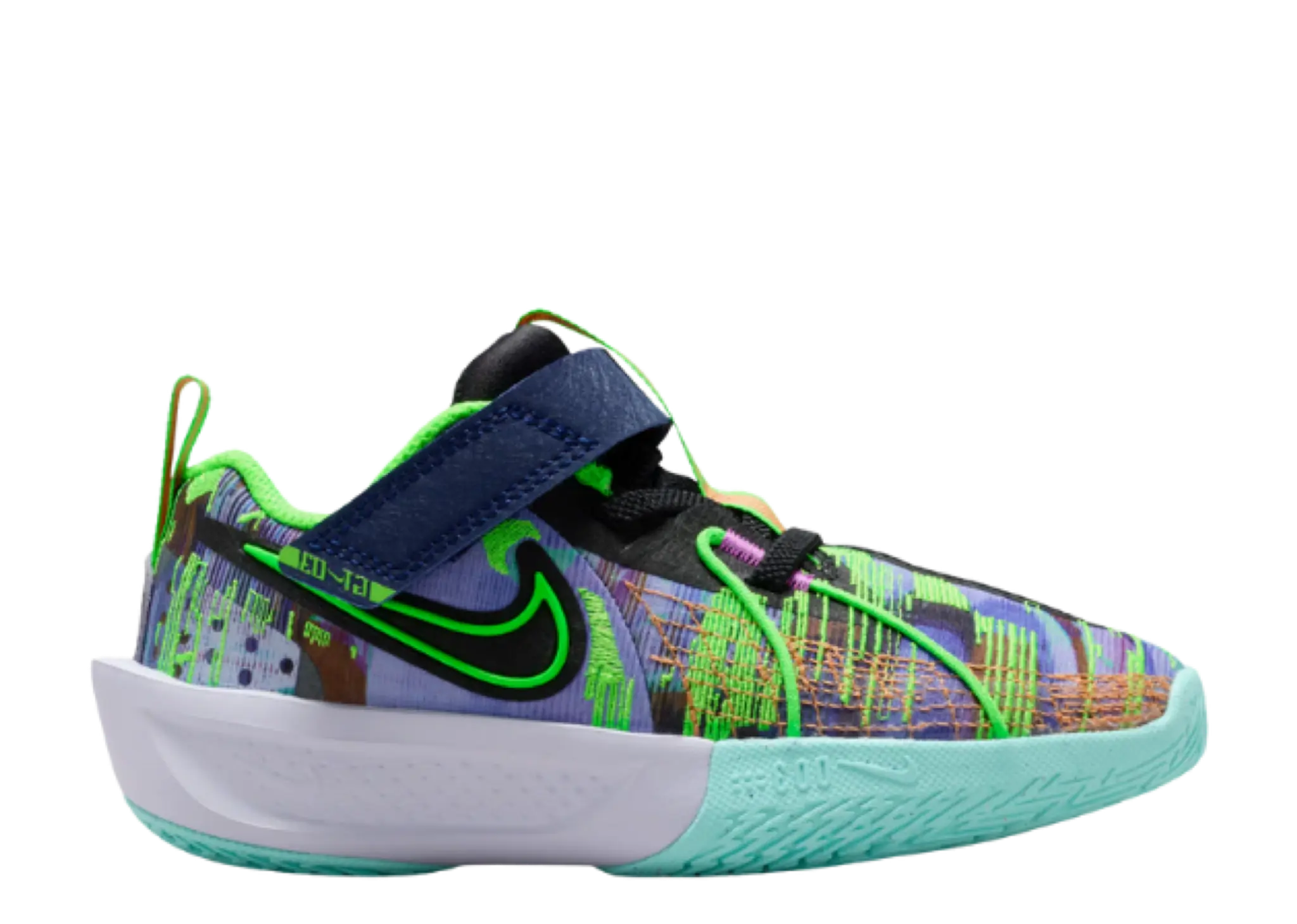 Nike GT Cut 3 Hyper Violet Green Strike (Pre-School)