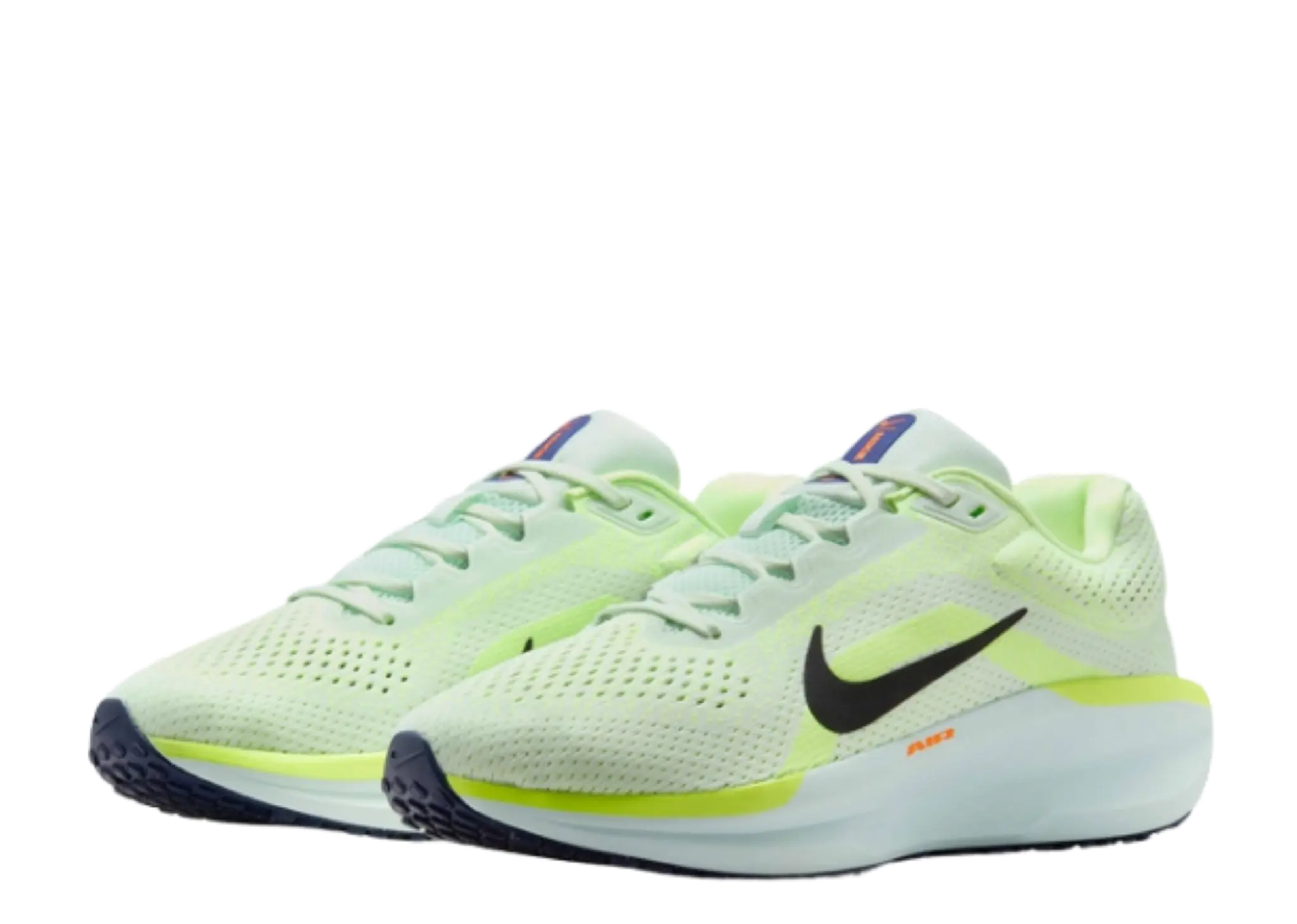 Nike Winflo 11 Barely Green Volt Total Orange Black (Women's) - photo 2
