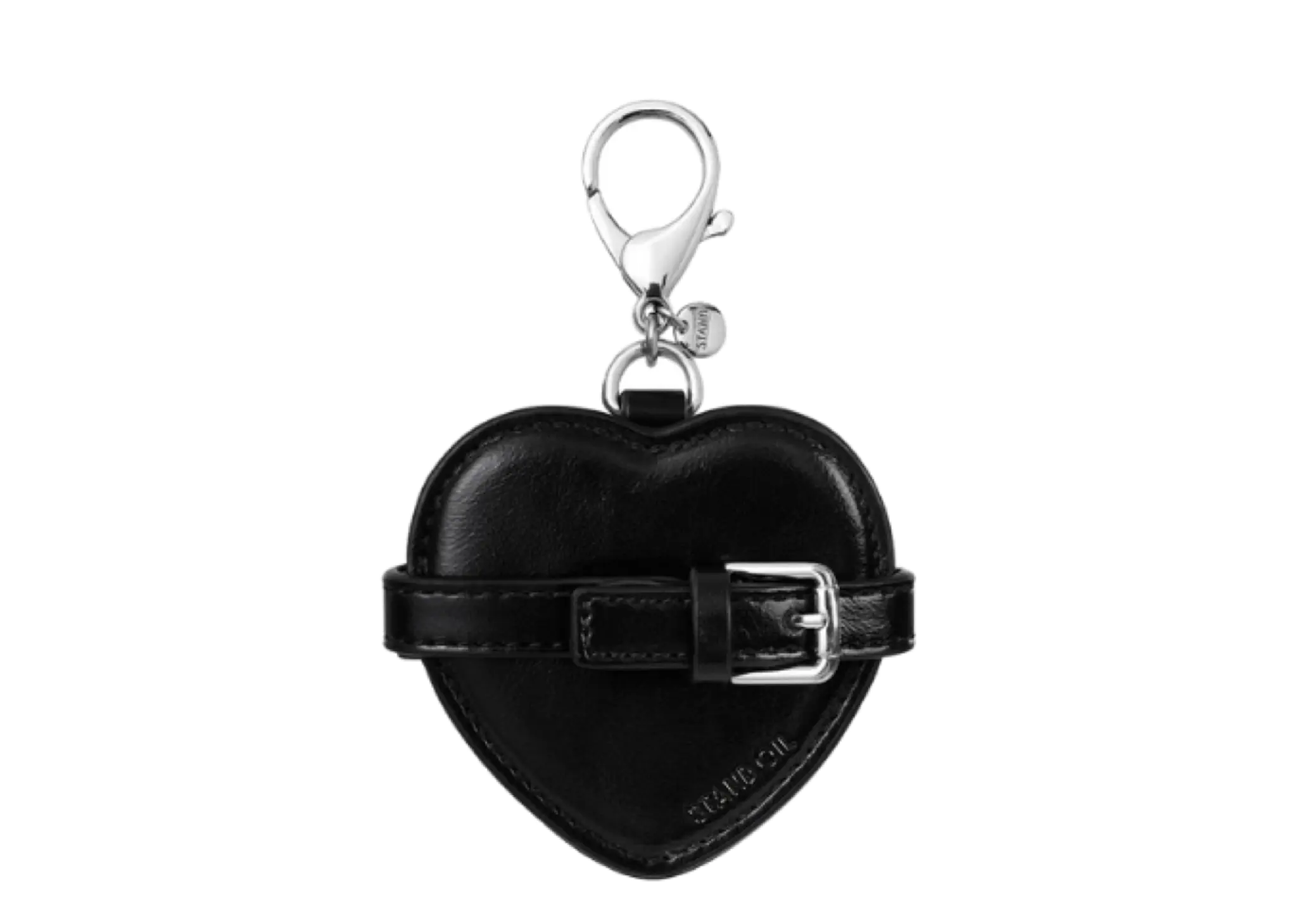 Stand Oil Belted Mirror Keyring Black