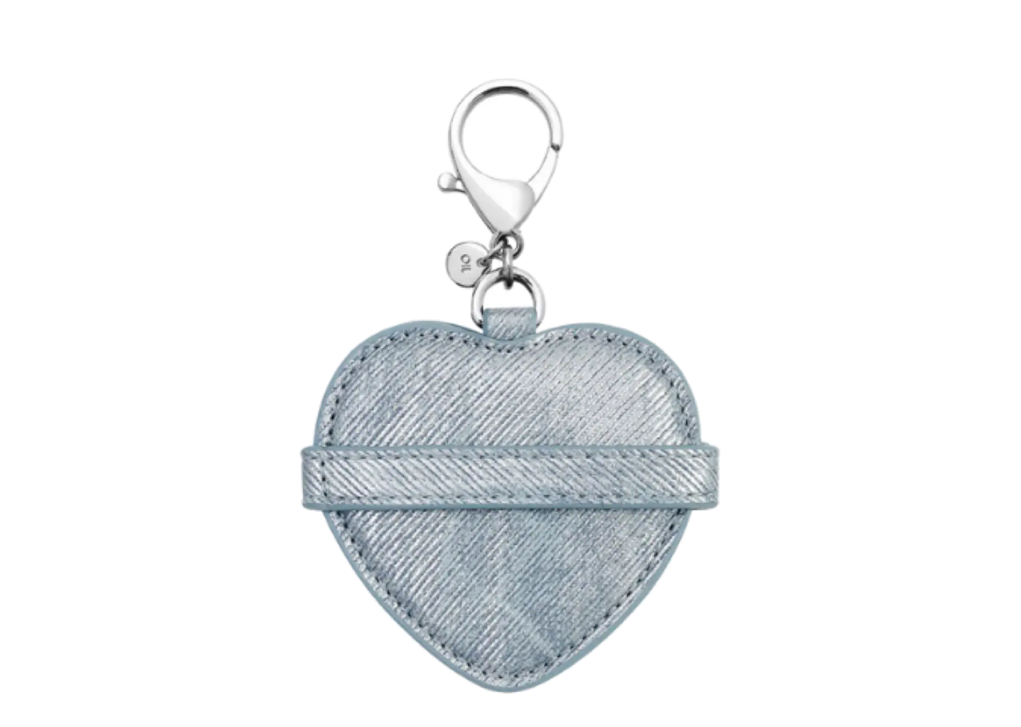 Stand Oil Belted Mirror Keyring Silver Denim - photo 3