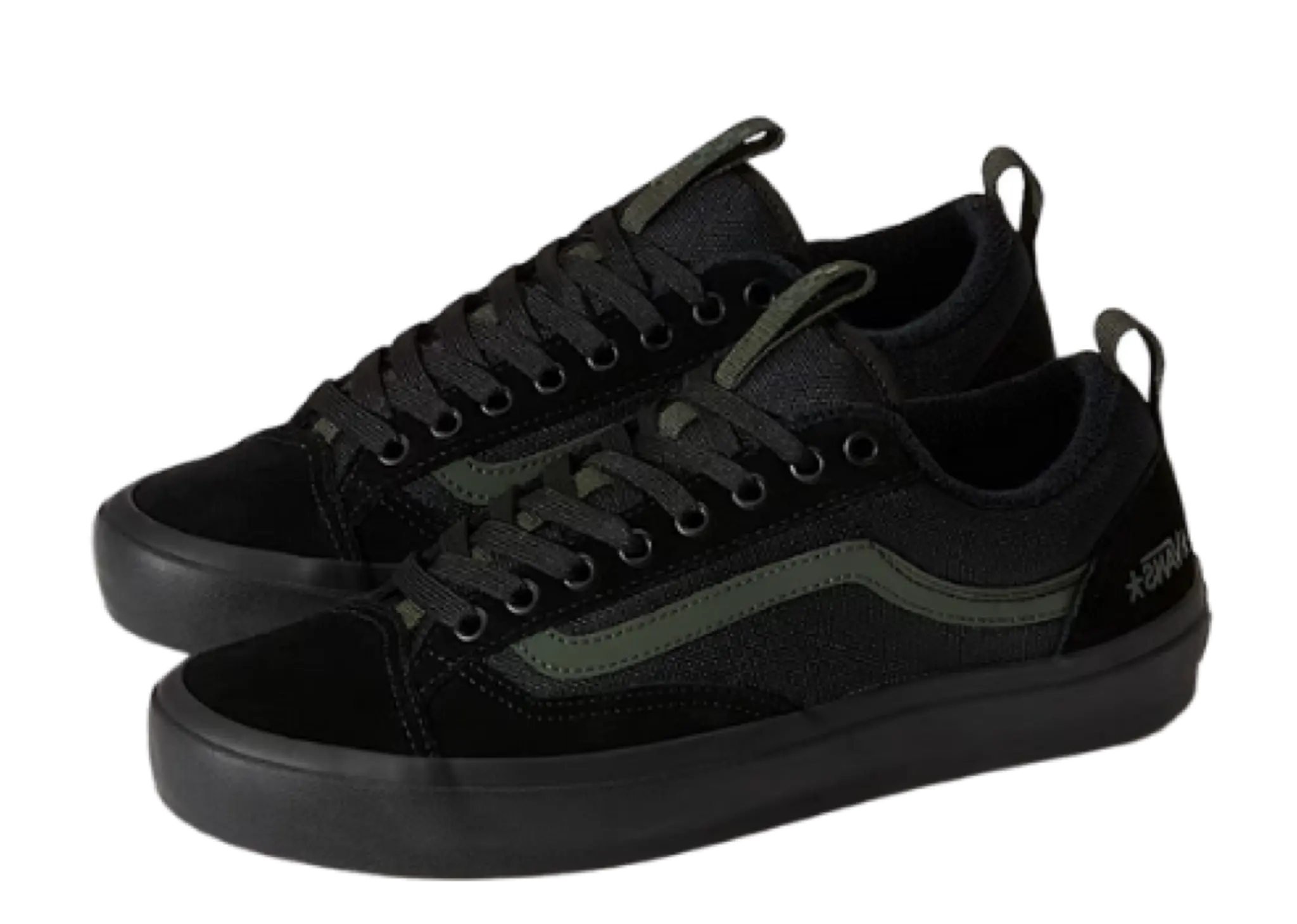 Vans Old Skool 36+ Atiba Jefferson Black Olive - photo 2