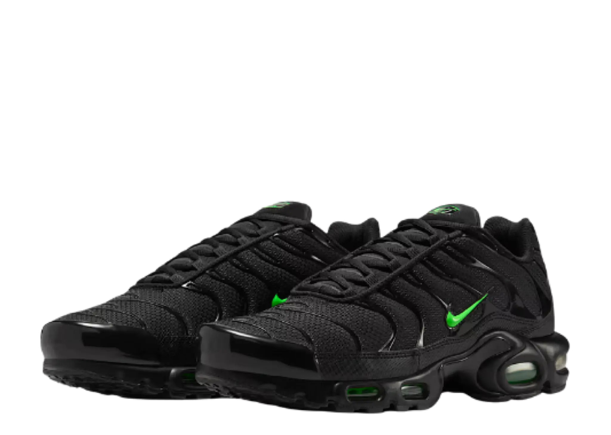 Nike Air Max Plus Black Black Green Strike - photo 2