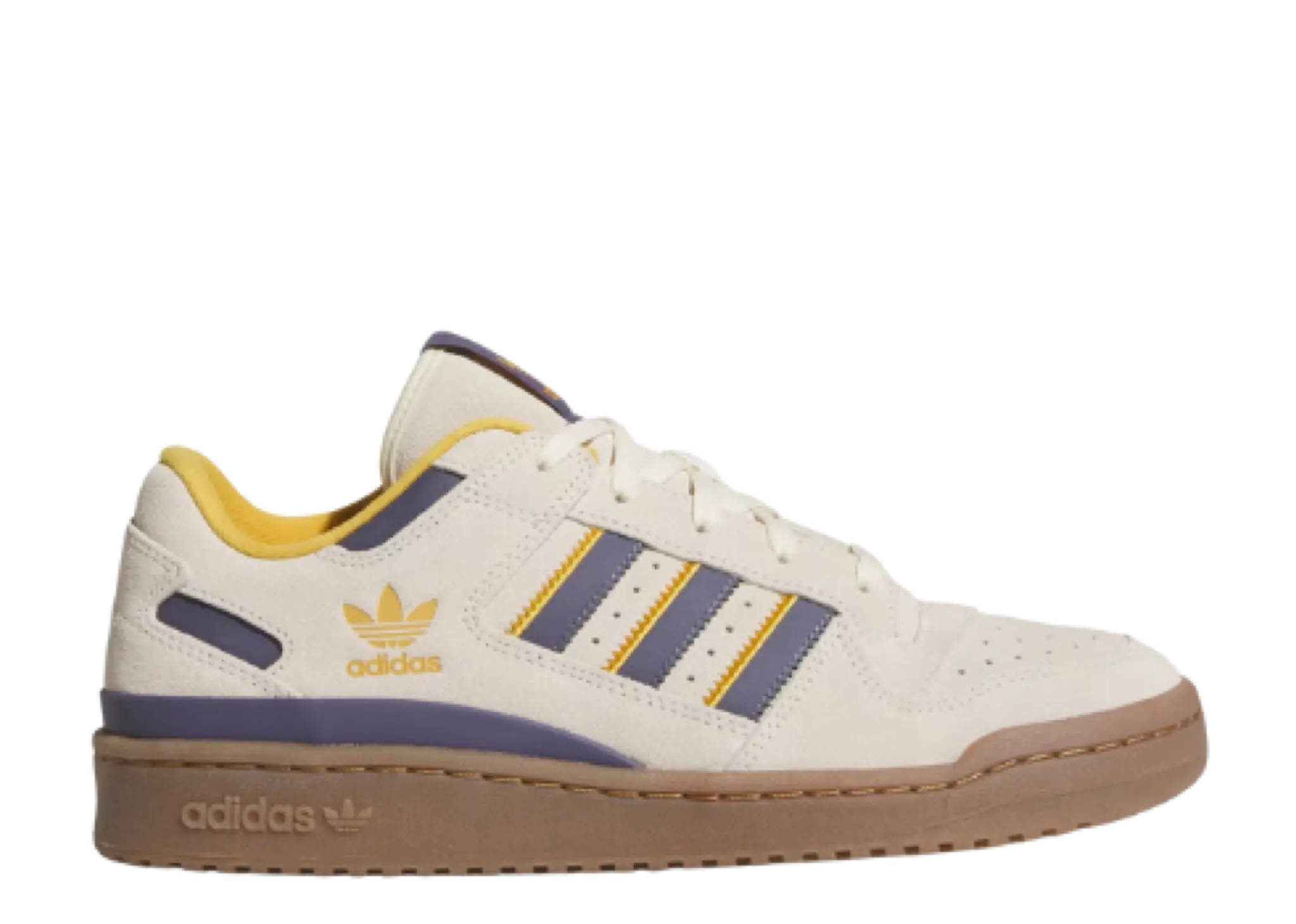 Adidas Forum Low CL White Preloved Violet Yellow