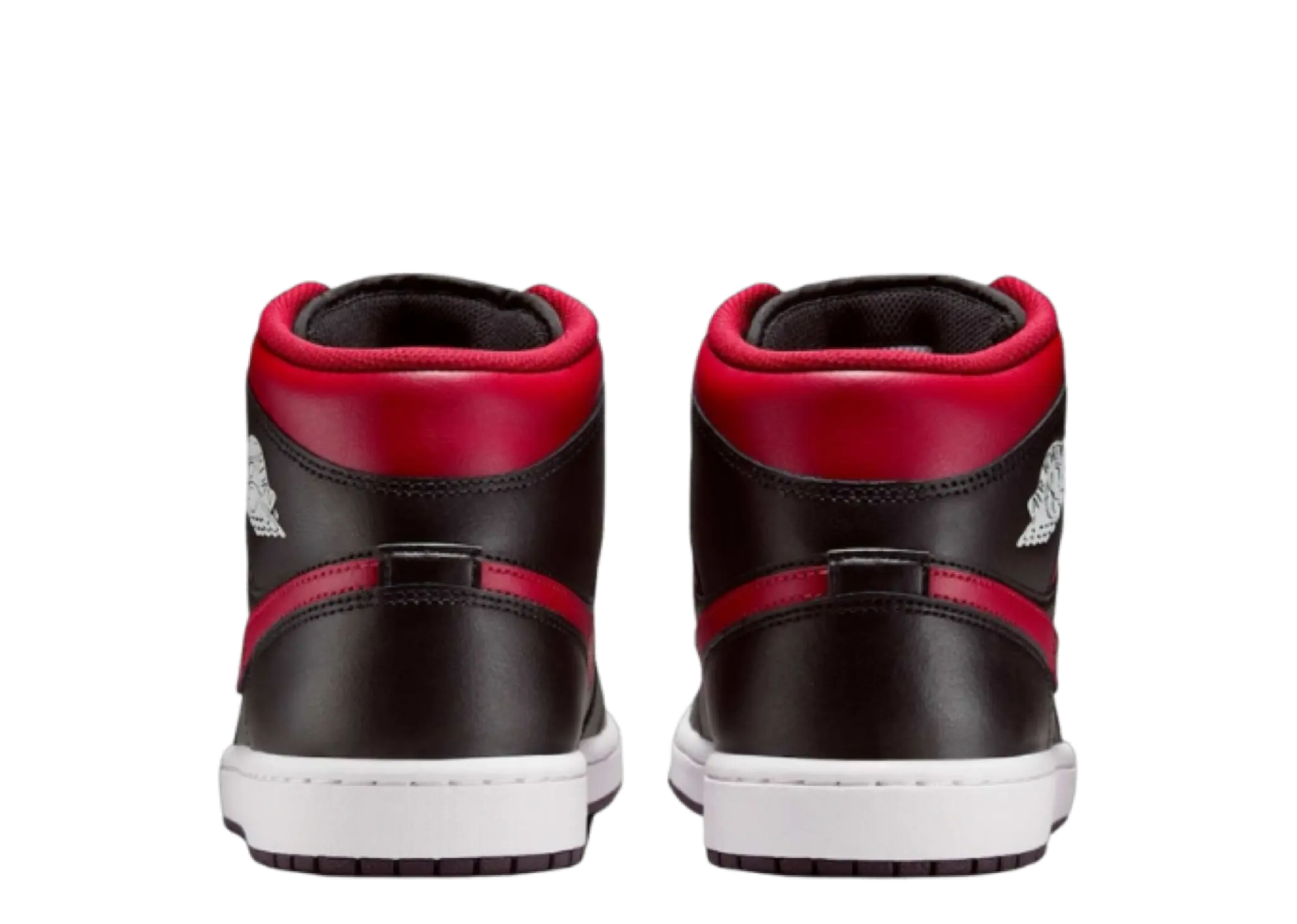Air Jordan 1 Mid Bred Twist Black Varsity Red - photo 3