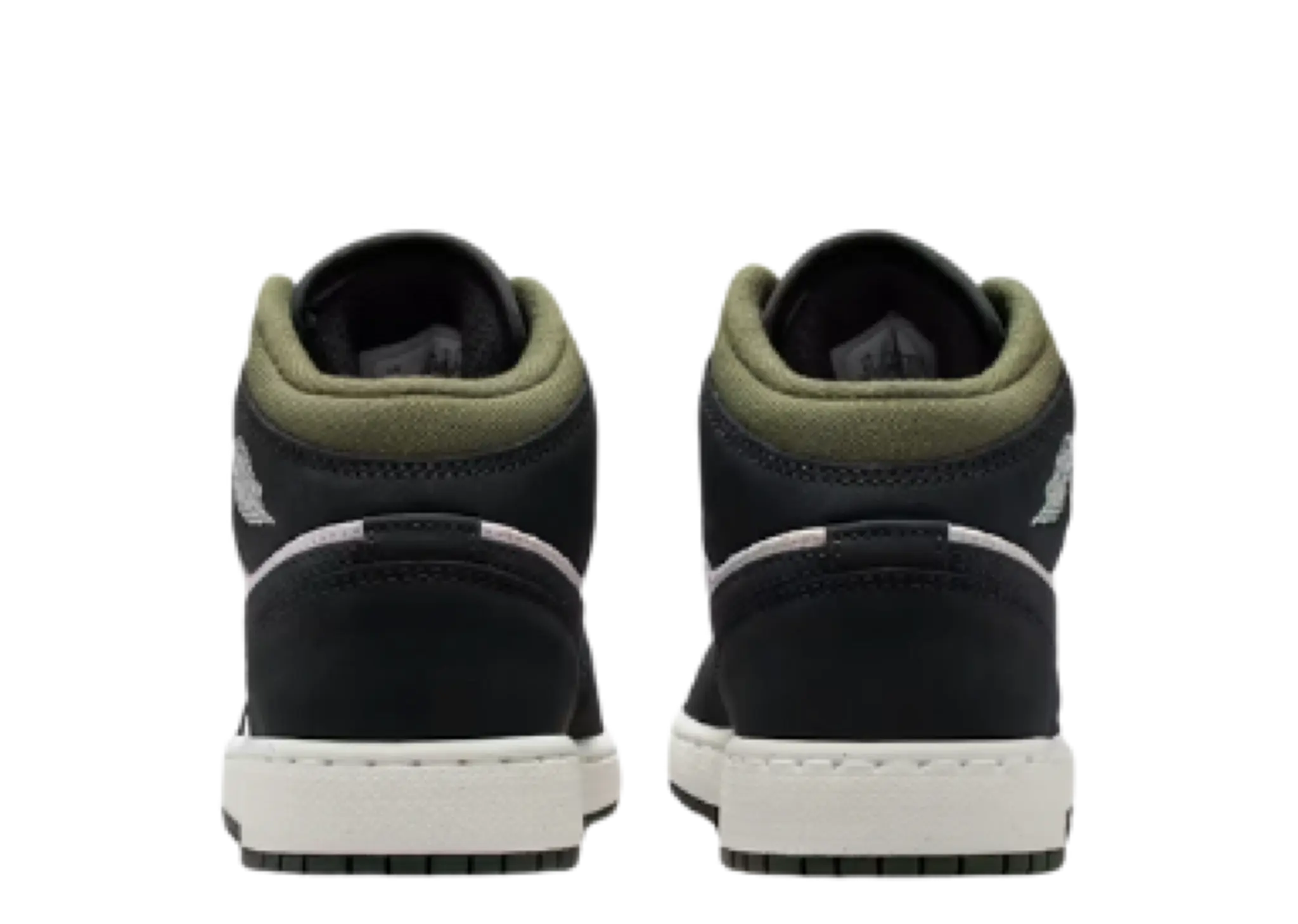 Air Jordan 1 Mid Off Noir Medium Olive (Grade School) - photo 3