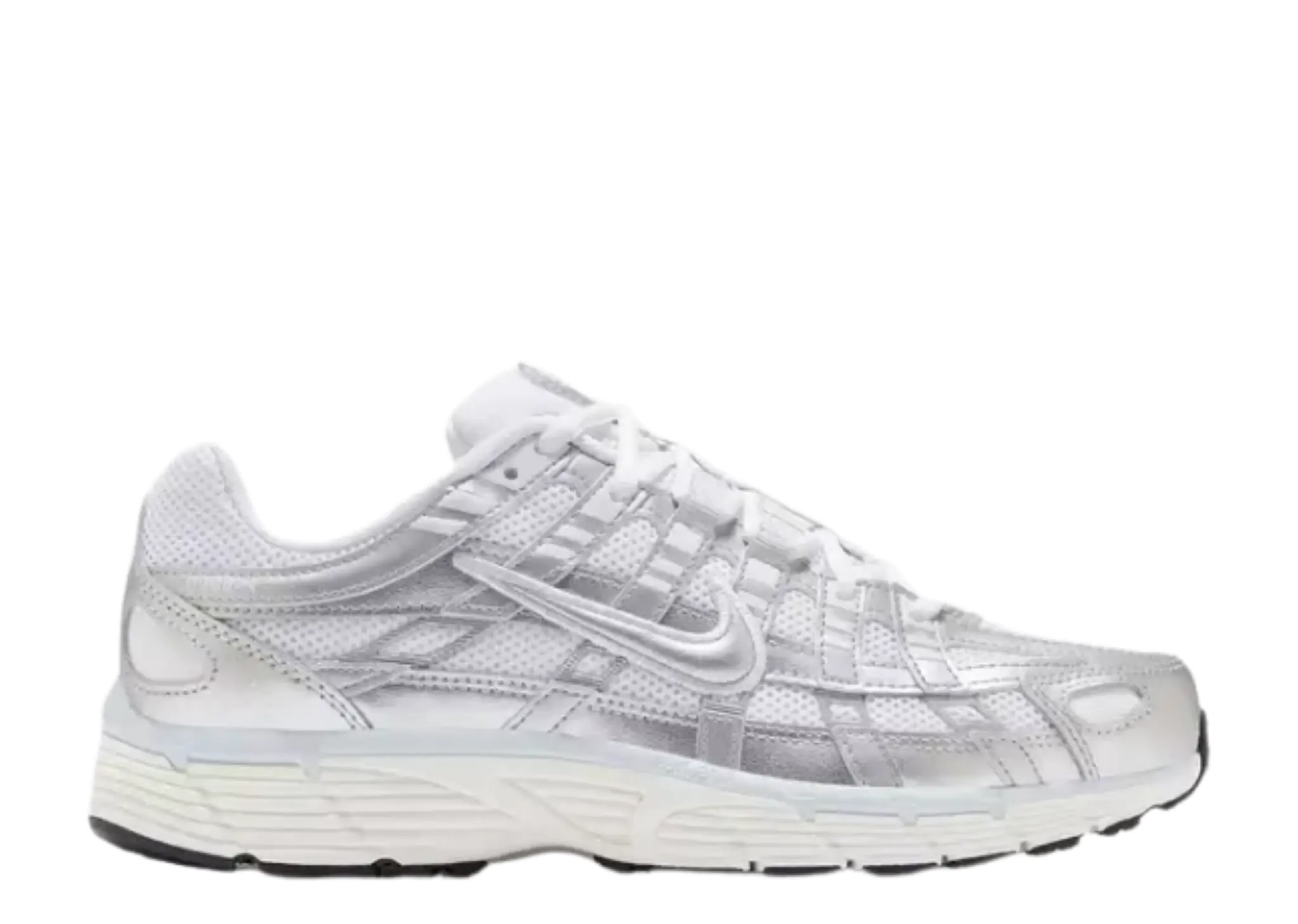 Nike P-6000 White Blue Tint Sail Metallic Silver (Women's)