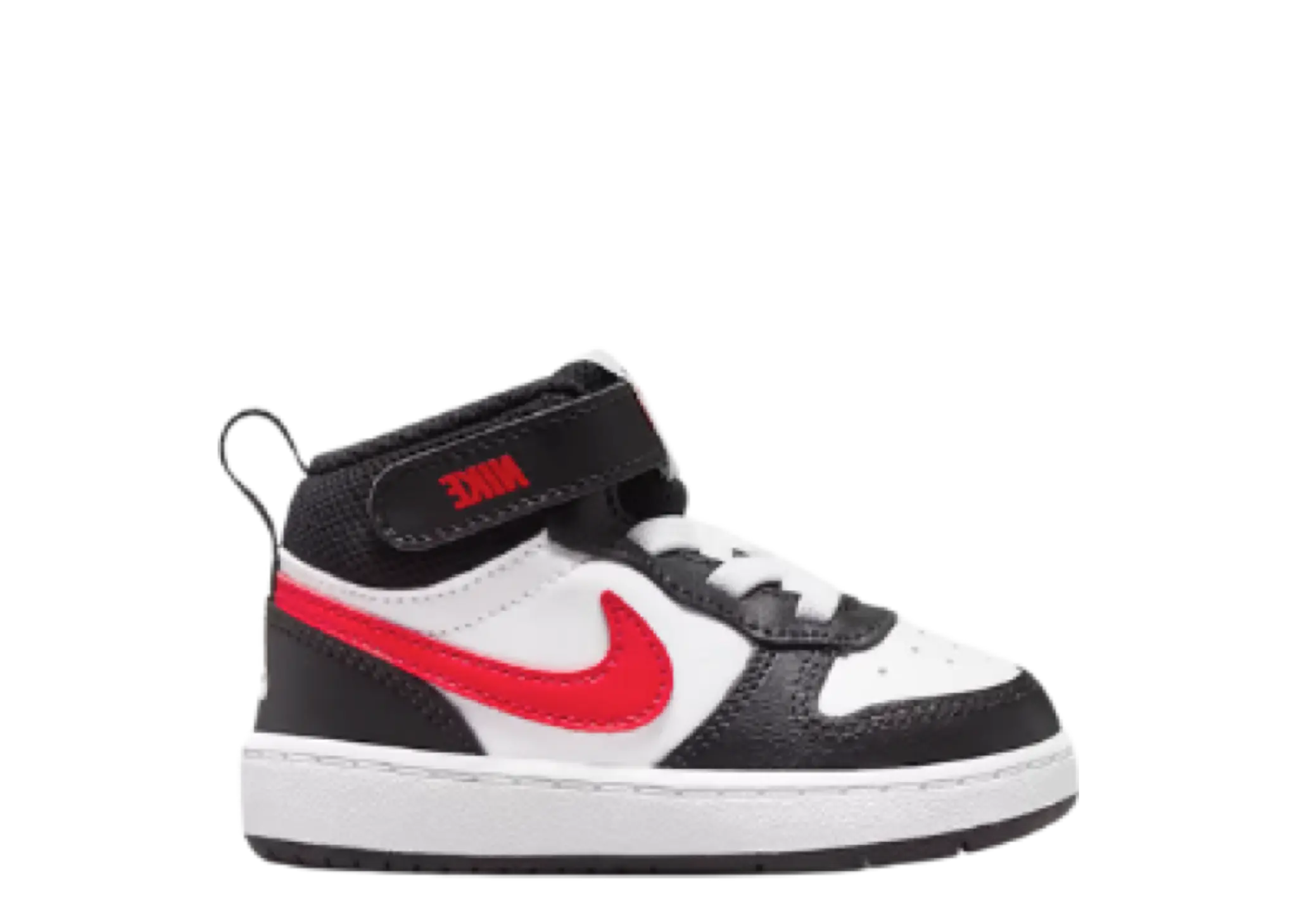 Nike Court Borough Mid 2 White Black University Red (Toddler)