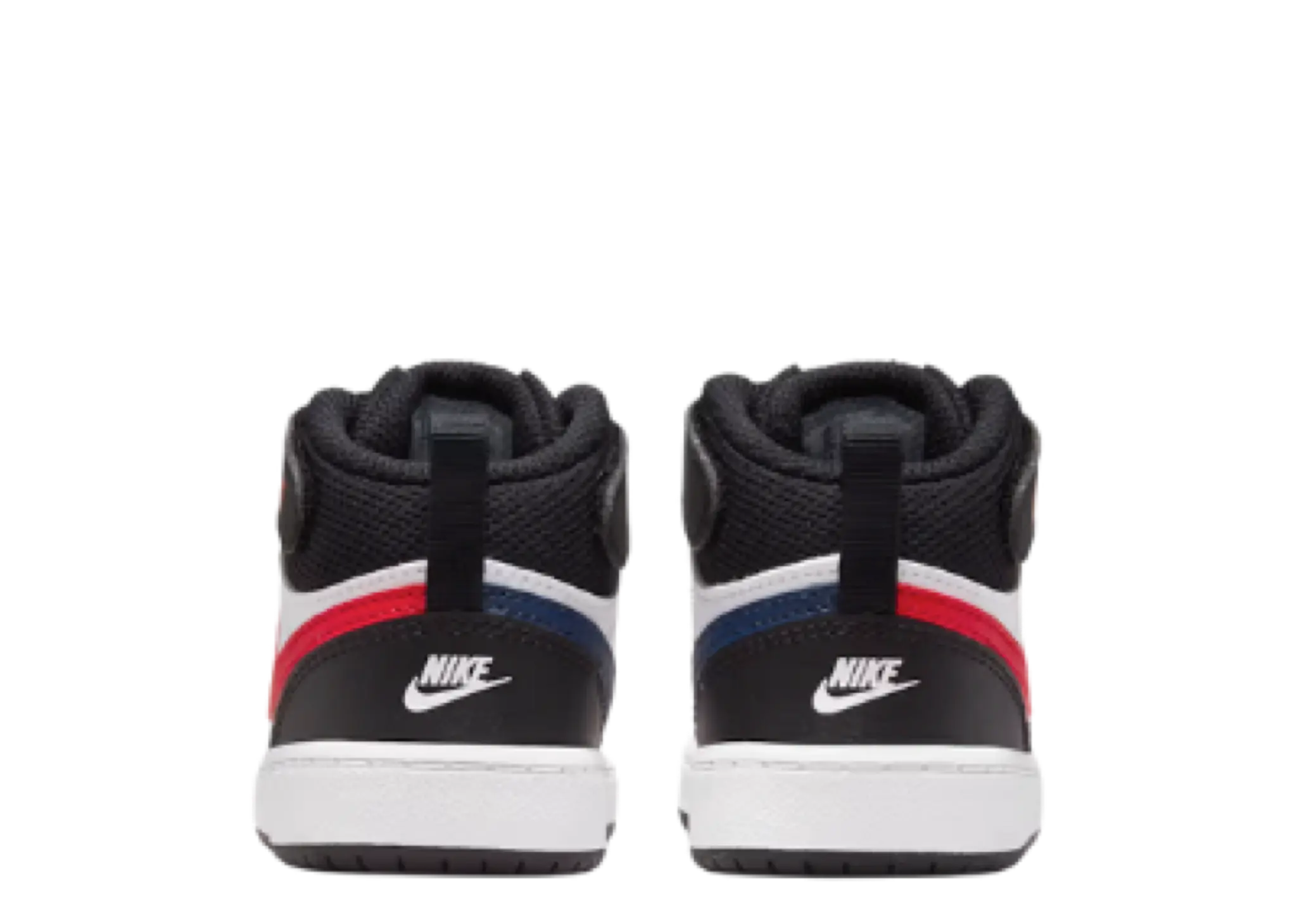 Nike Court Borough Mid 2 White Black University Red (Toddler) - photo 3