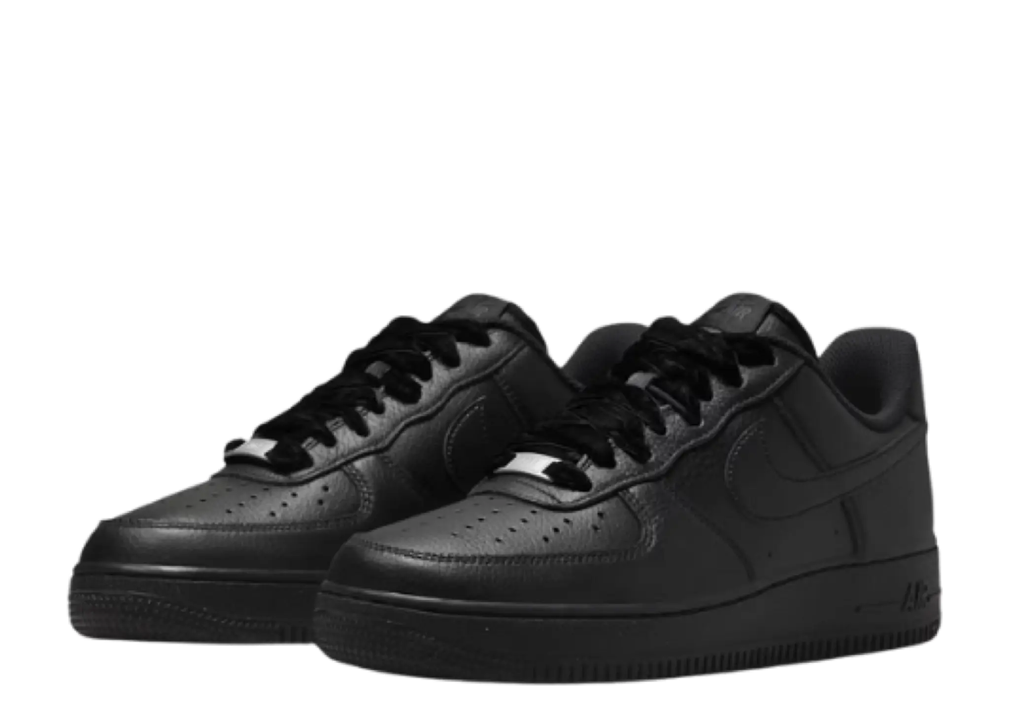 Nike Air Force 1 '07 Vintage Black Anthracite Metallic Silver (Women's) - photo 2