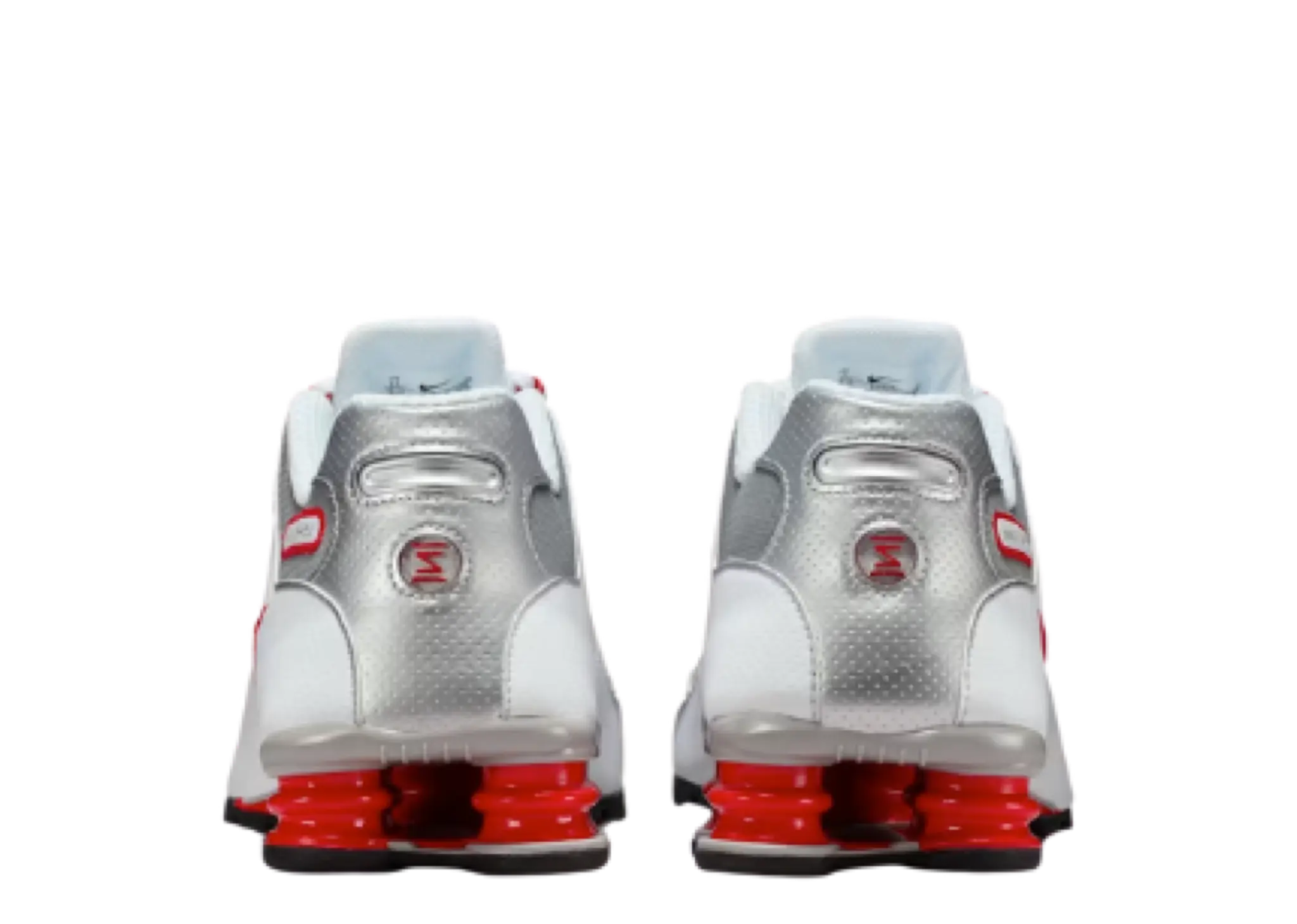Nike Shox NZ White Red Metallic Silver - photo 3