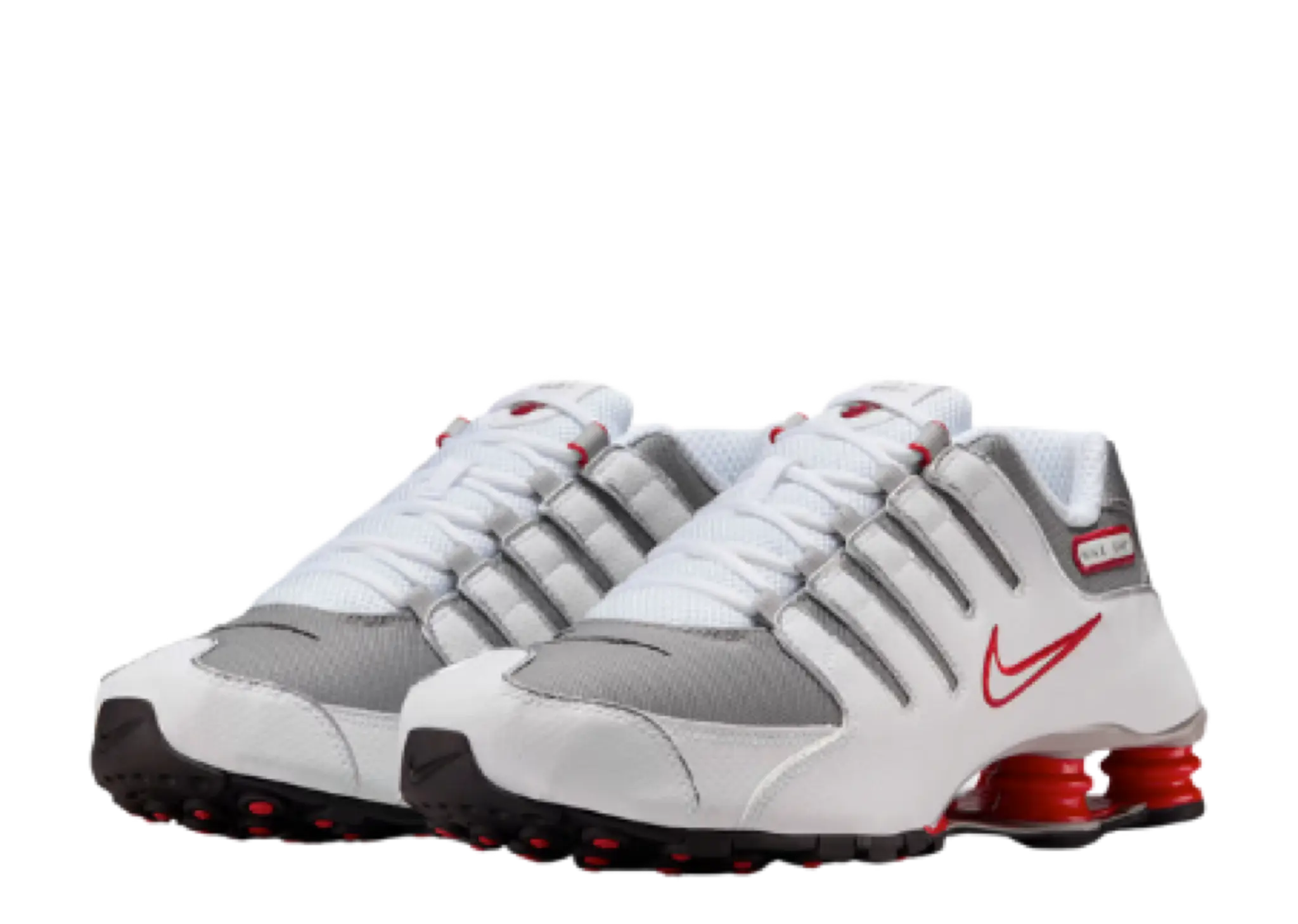Nike Shox NZ White Red Metallic Silver - photo 2