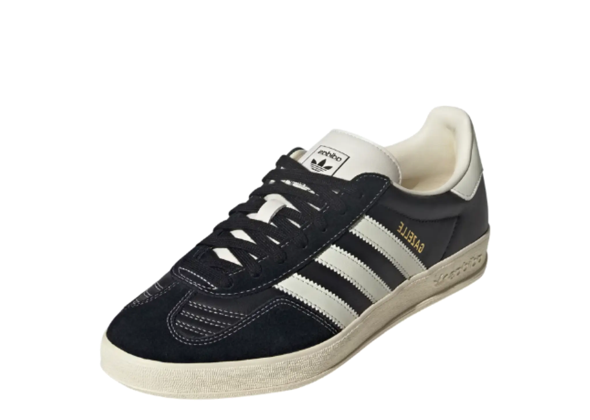 Adidas Gazelle Indoor Core Black Cream White Gold Metallic - photo 2