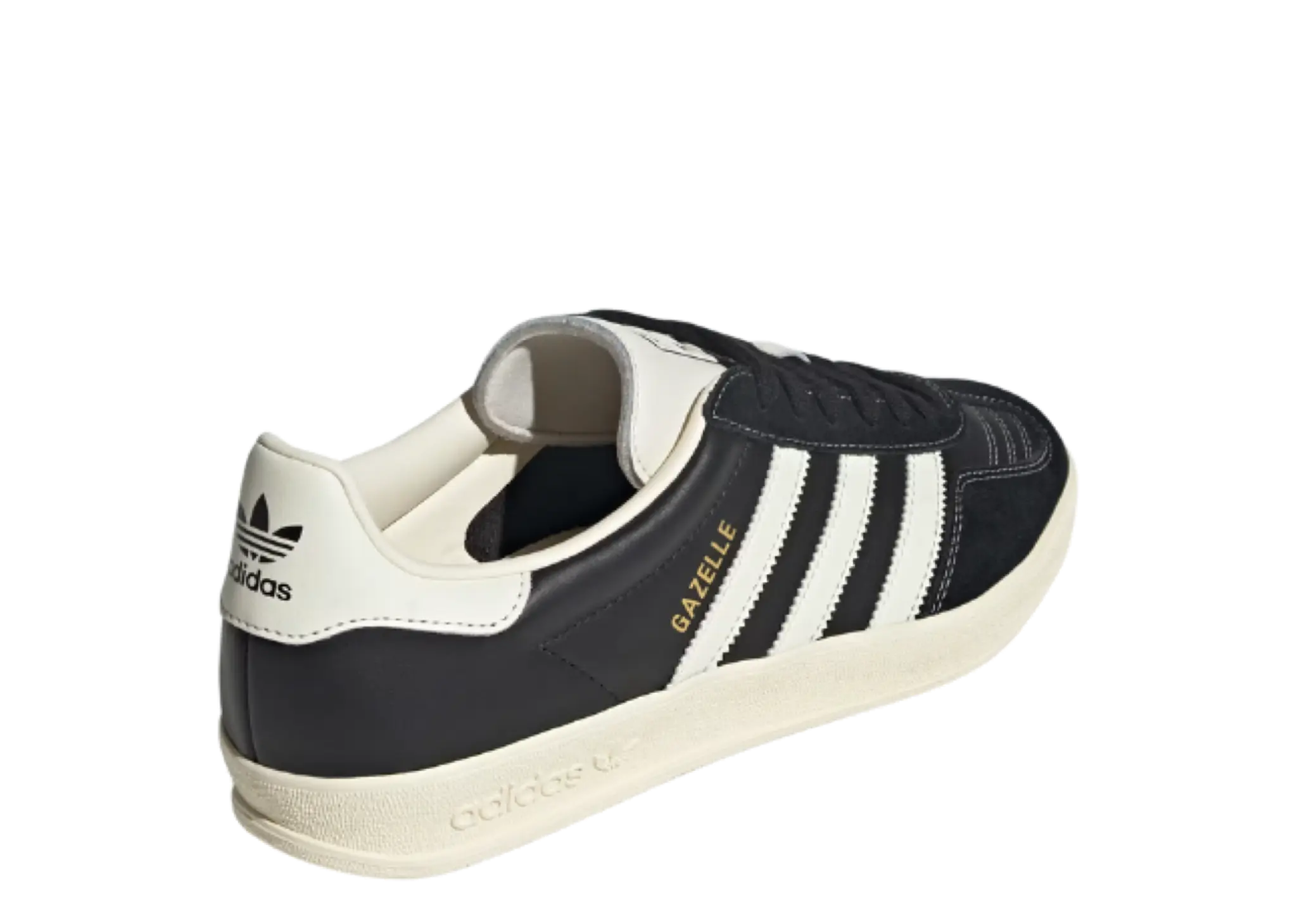 Adidas Gazelle Indoor Core Black Cream White Gold Metallic - photo 3