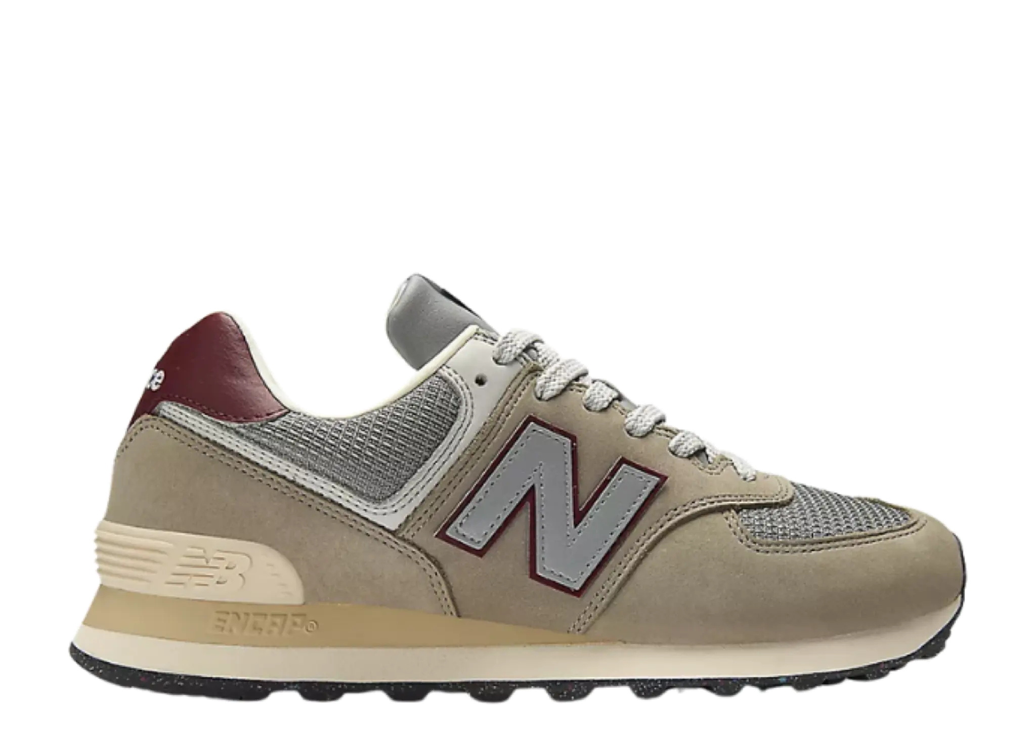 New Balance 574 Arid Stone Monarch Burgundy