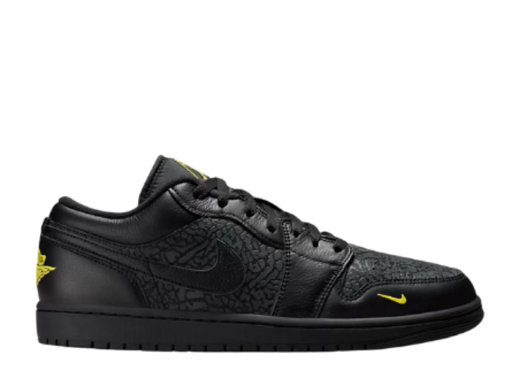 Air Jordan 1 Low Black Elephant Print